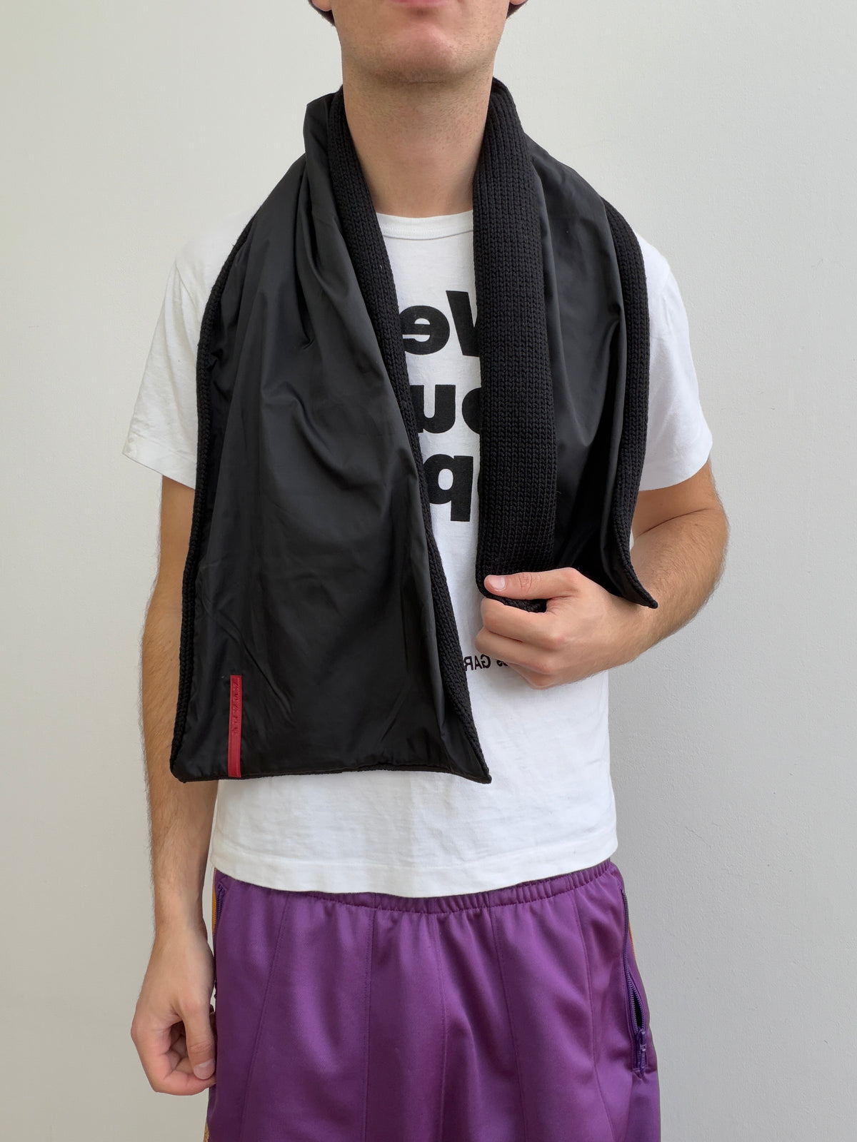 Prada Sport 00s Nylon & Wool Scarf