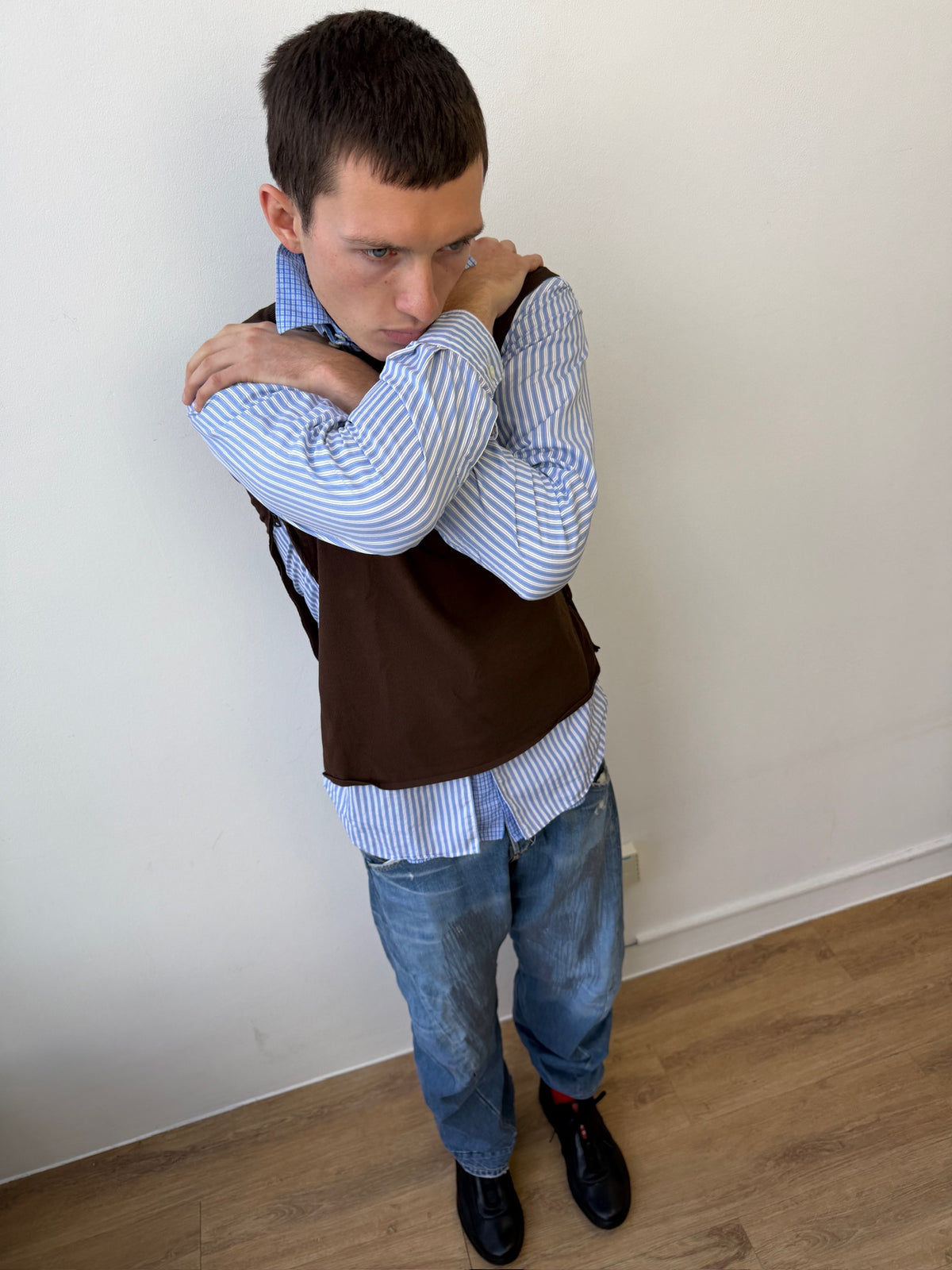 Prada Sport 00s Zip Seam Knitted Vest