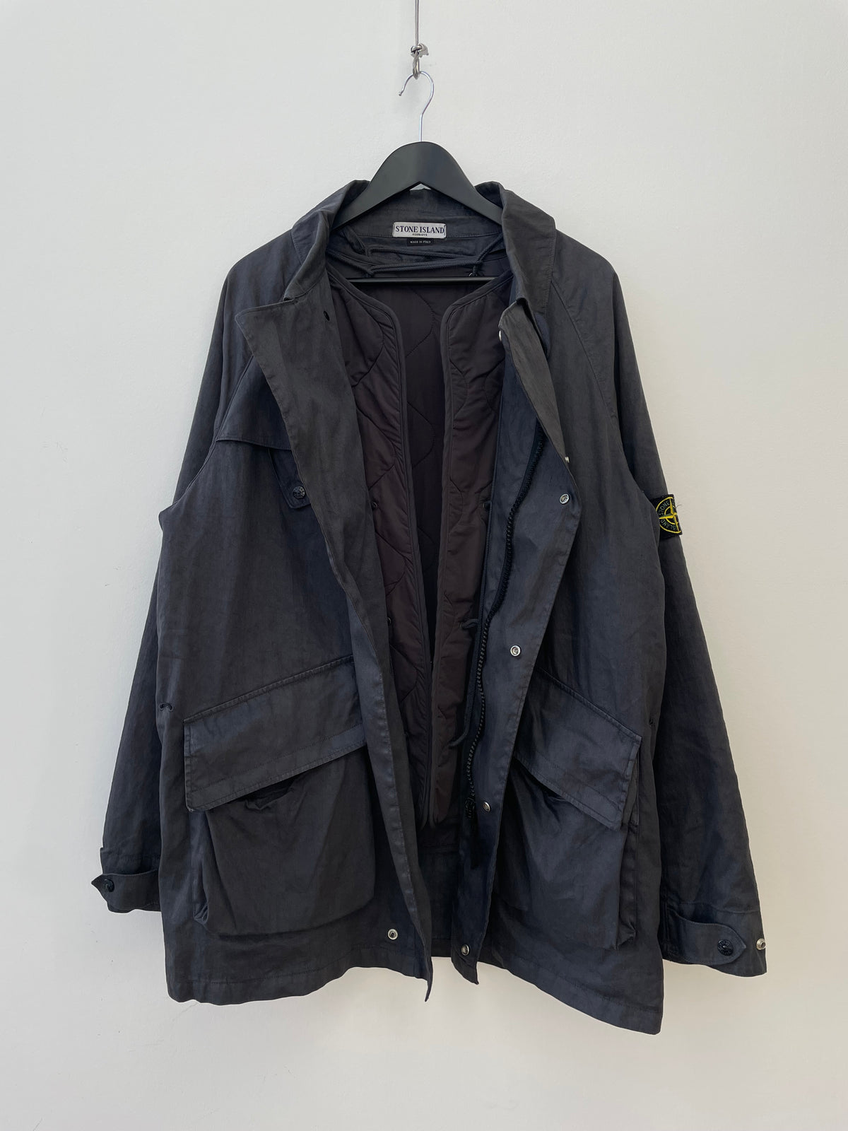 Stone Island AW04 Dutch Rope Liner Linen Overcoat