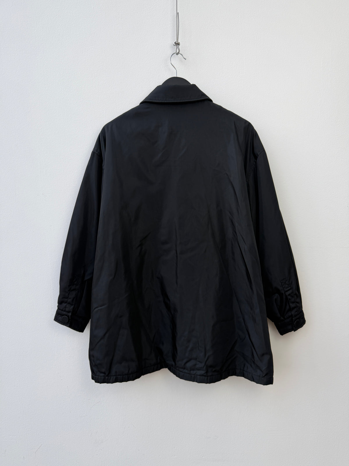 Prada 90s Belted Nylon Overcoat
