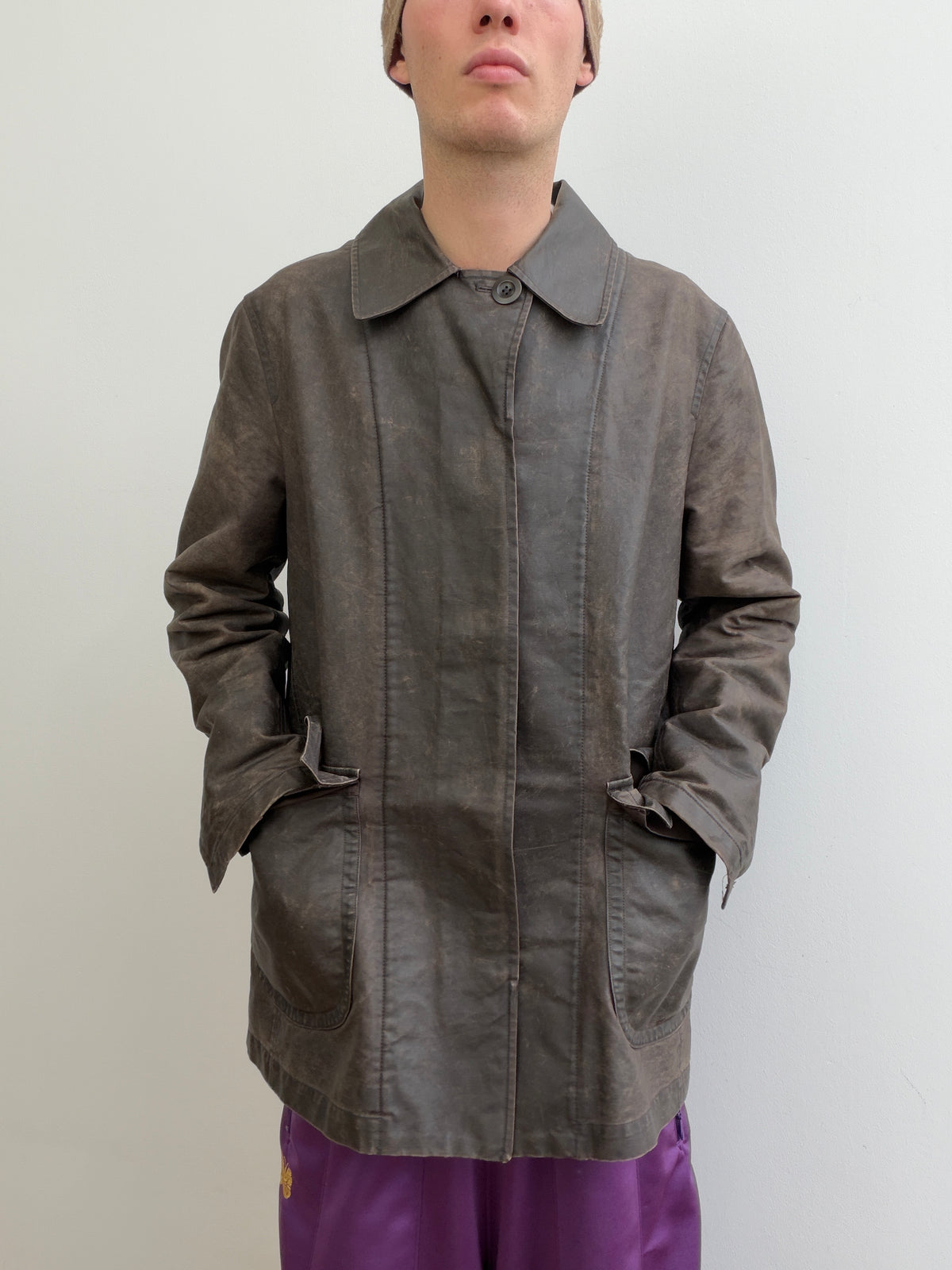 C.P. Company 00s Waxy Coated-Cotton Overcoat
