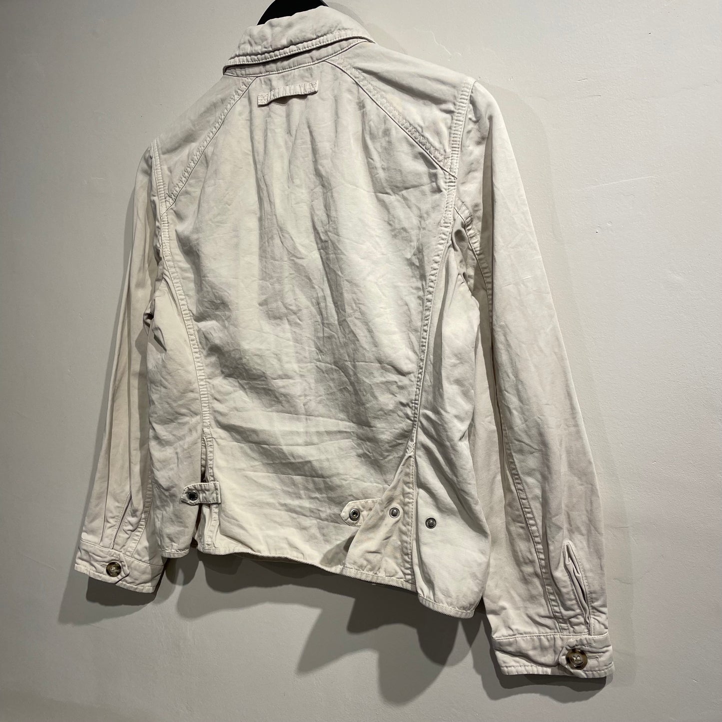Prada Sport Stone White 00s Cotton Button-Up Blazer