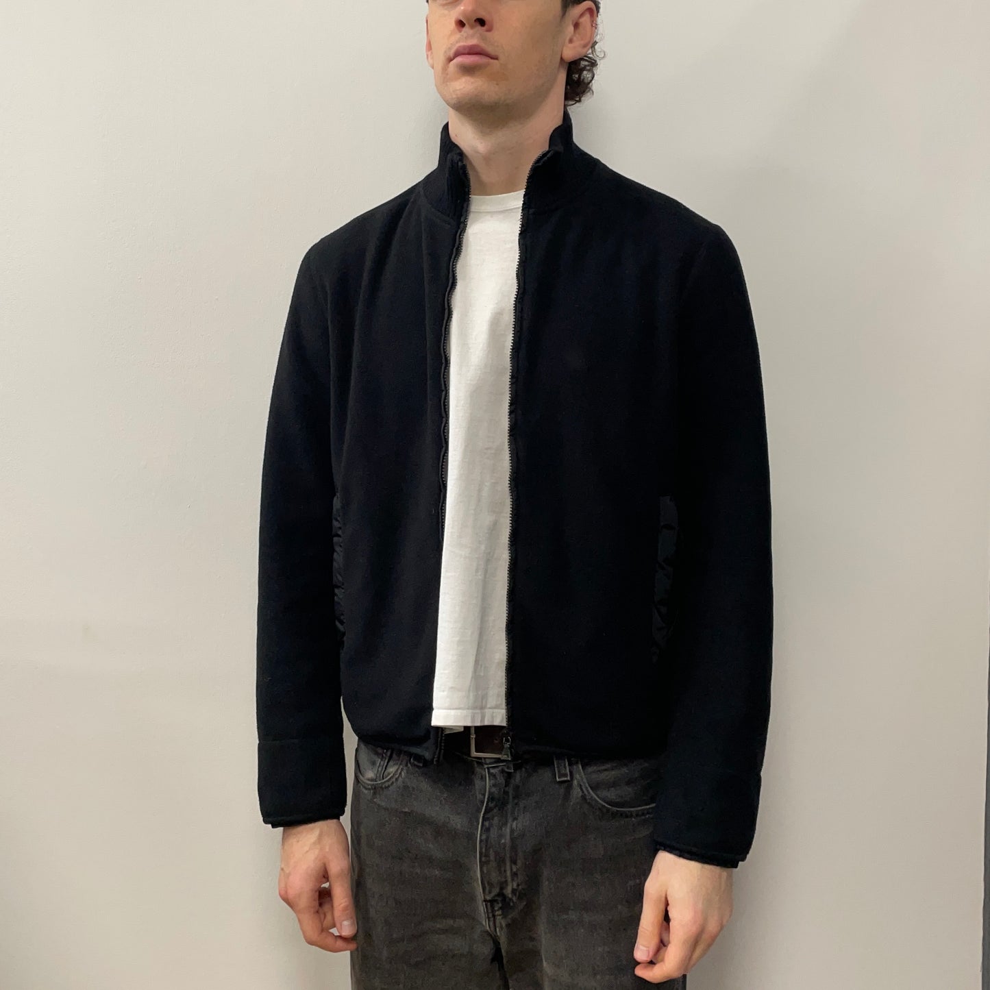 Prada Sport Black 00s Technical Fleece Jacket