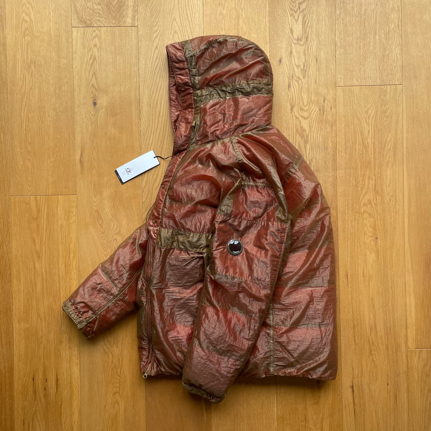 C.P. Company Kan-D Puffer Jacket in Cumin (RRP £765)