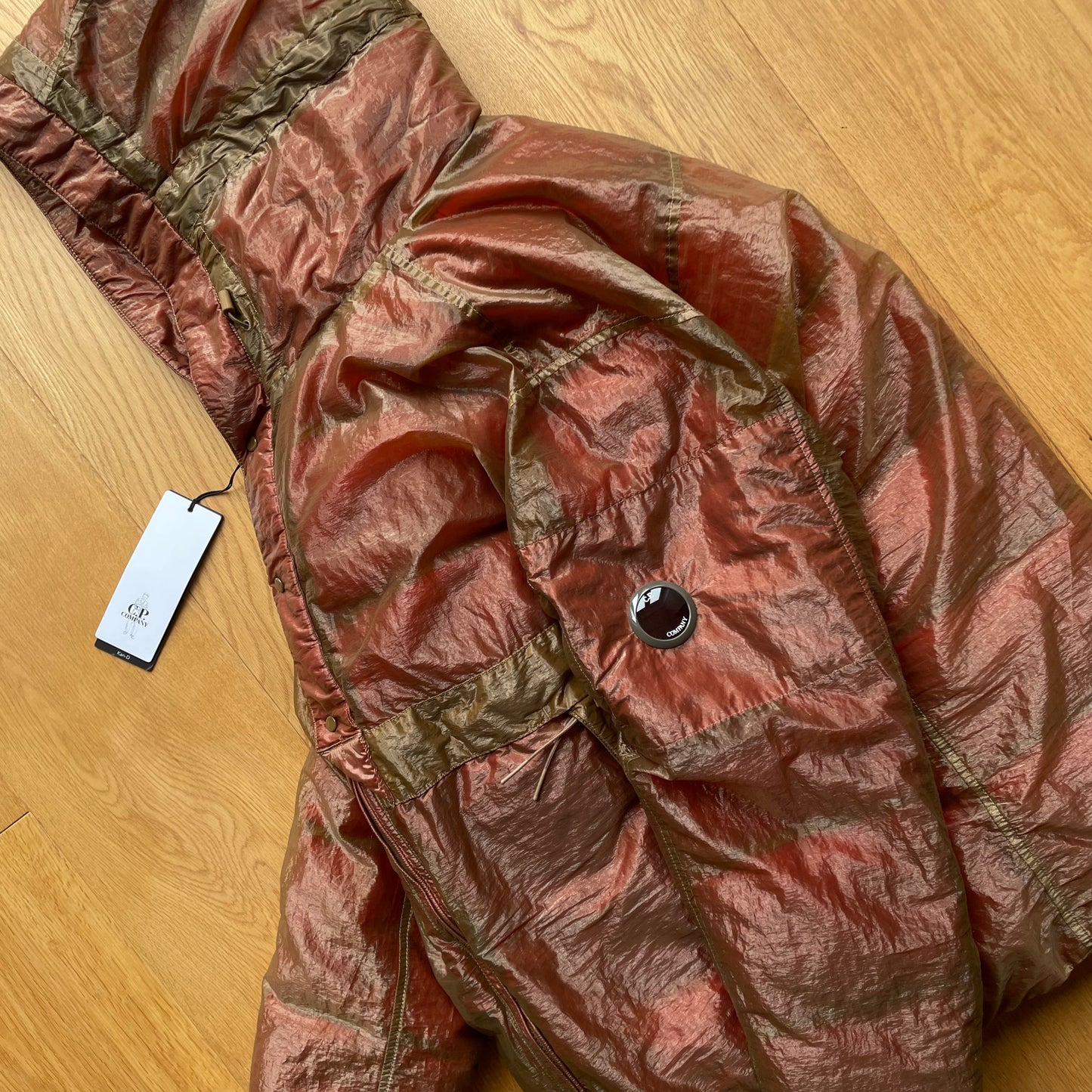 C.P. Company Kan-D Puffer Jacket in Cumin (RRP £765)