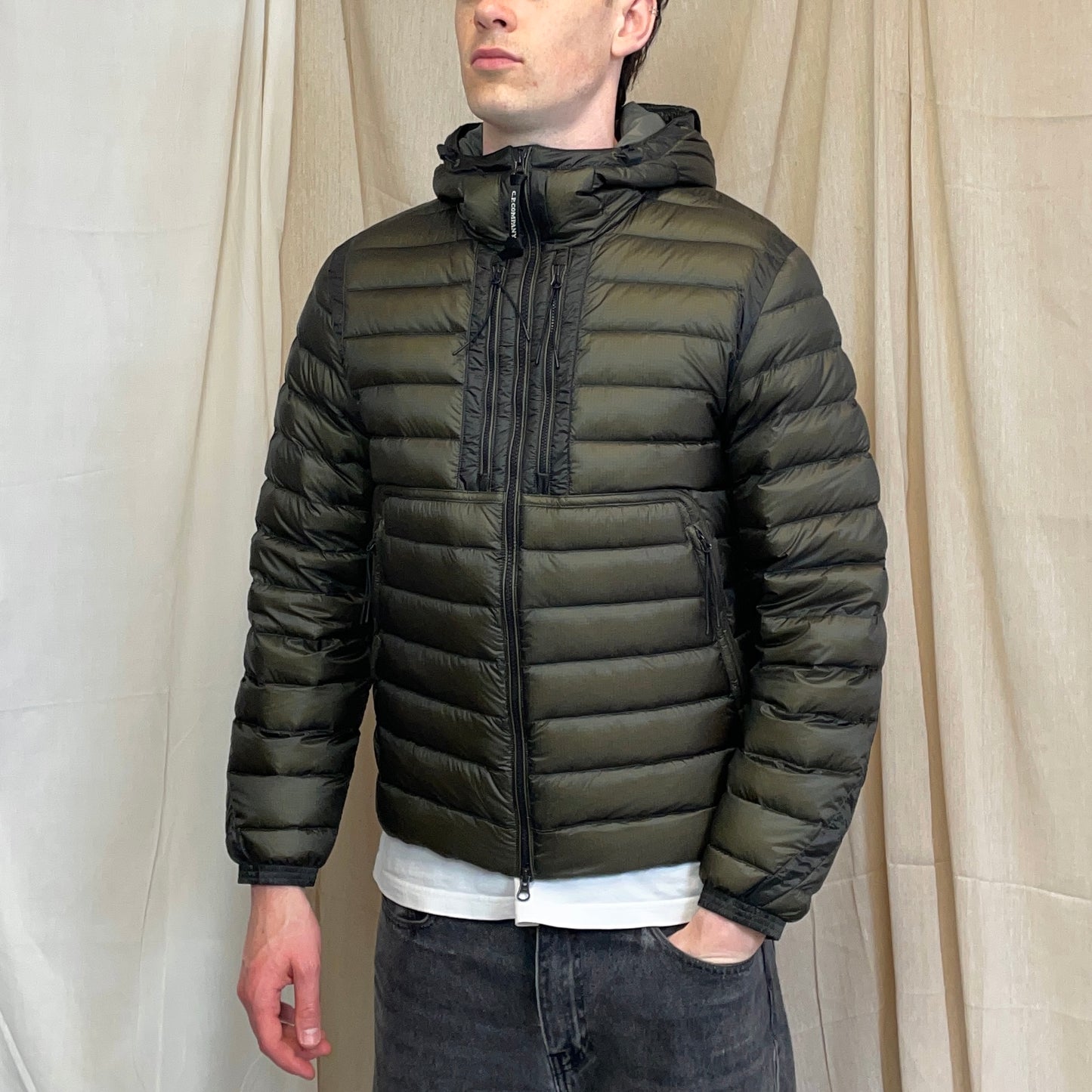 C.P. Company Brown DD Shell Goggle Jacket