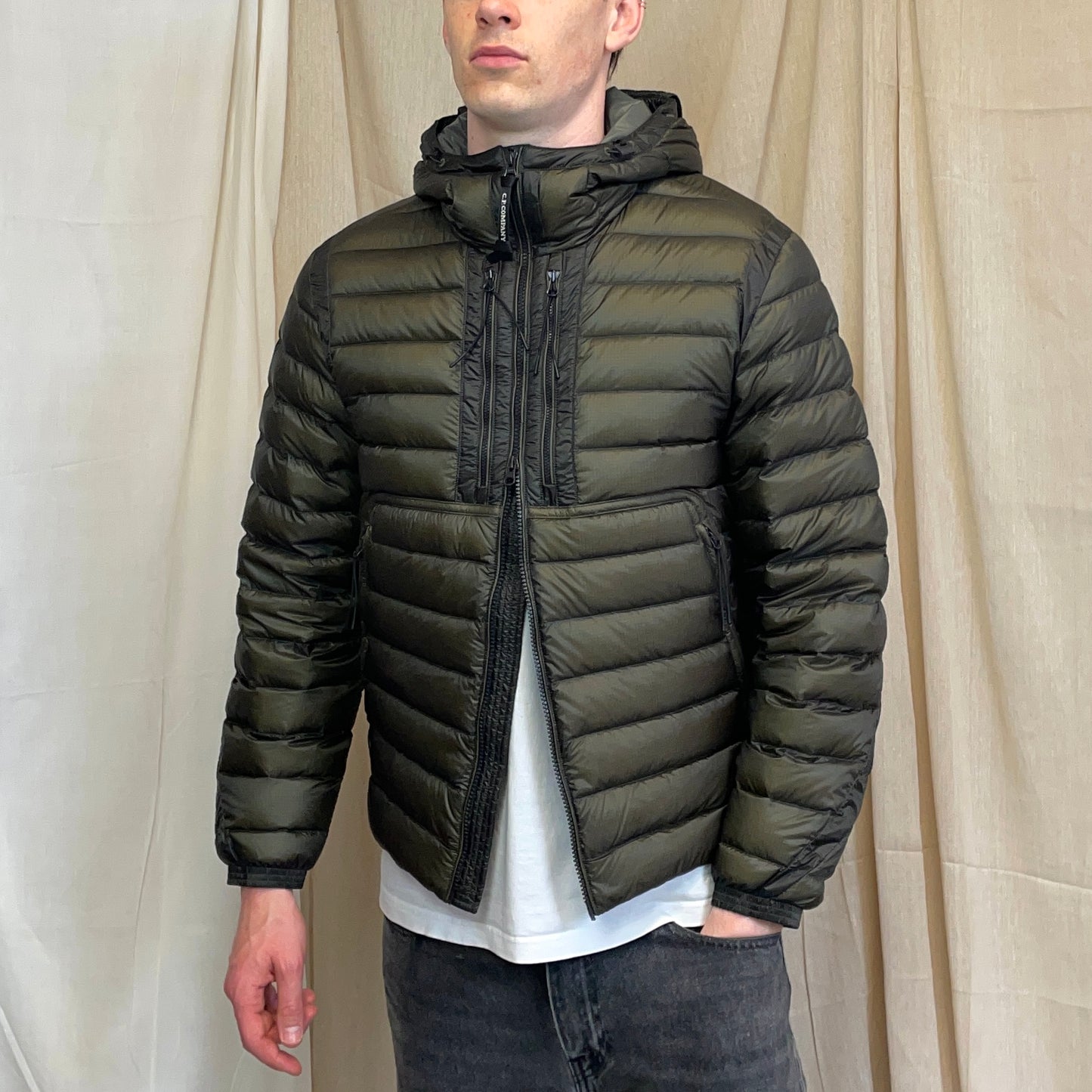 C.P. Company Brown DD Shell Goggle Jacket