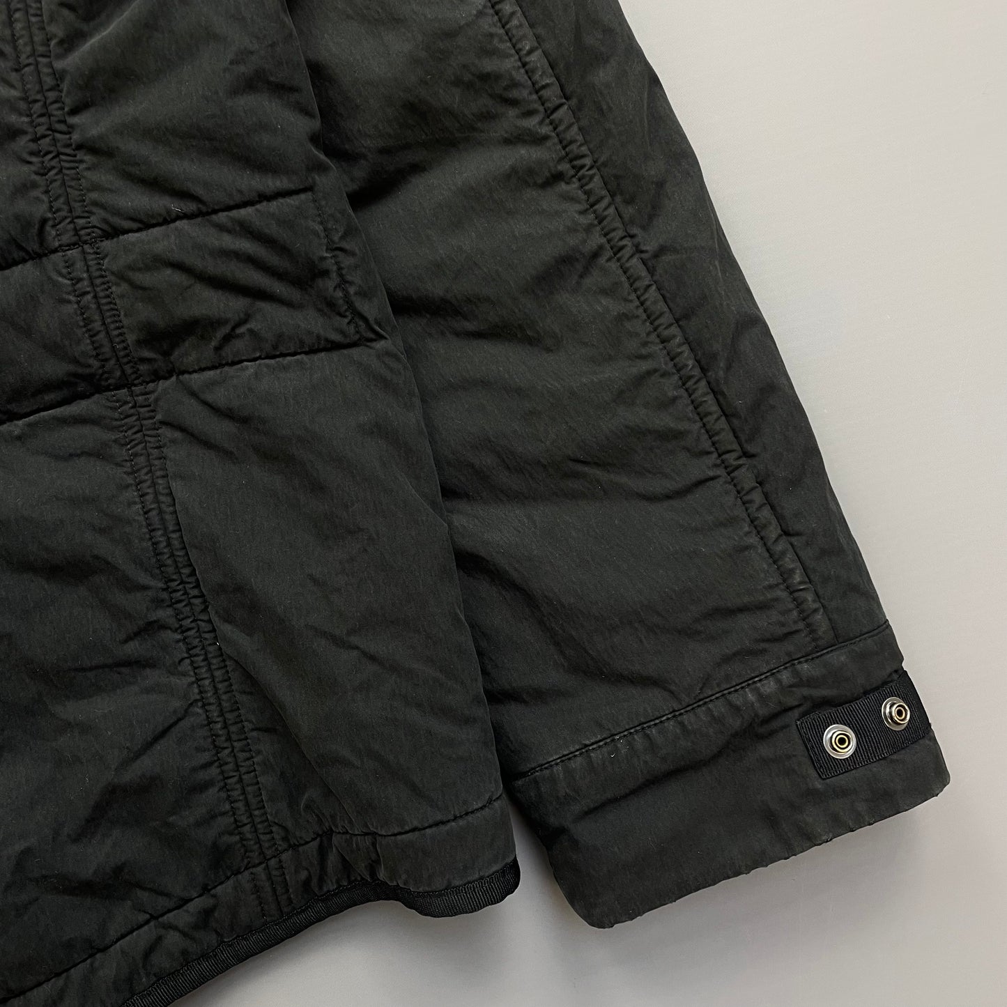 Stone Island Black AW09 Quilt-Lined Hooded Jacket
