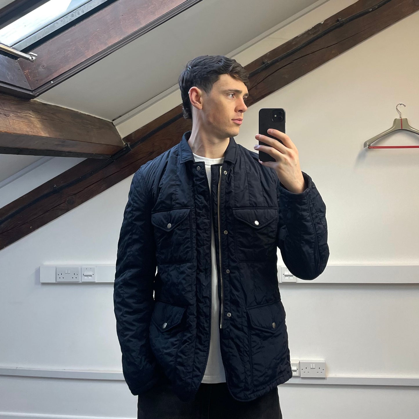 C.P. Company Navy AW08 Midweight Padded Nylon Field Jacket