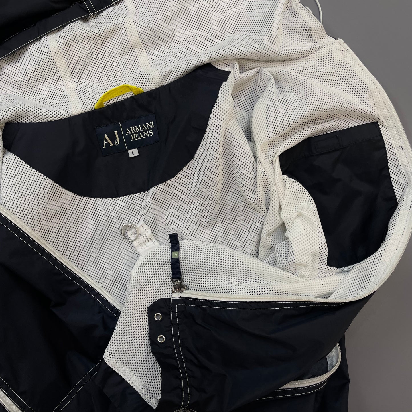 Armani Jeans 00s Ventilated Technical Nylon Windbreaker Jacker