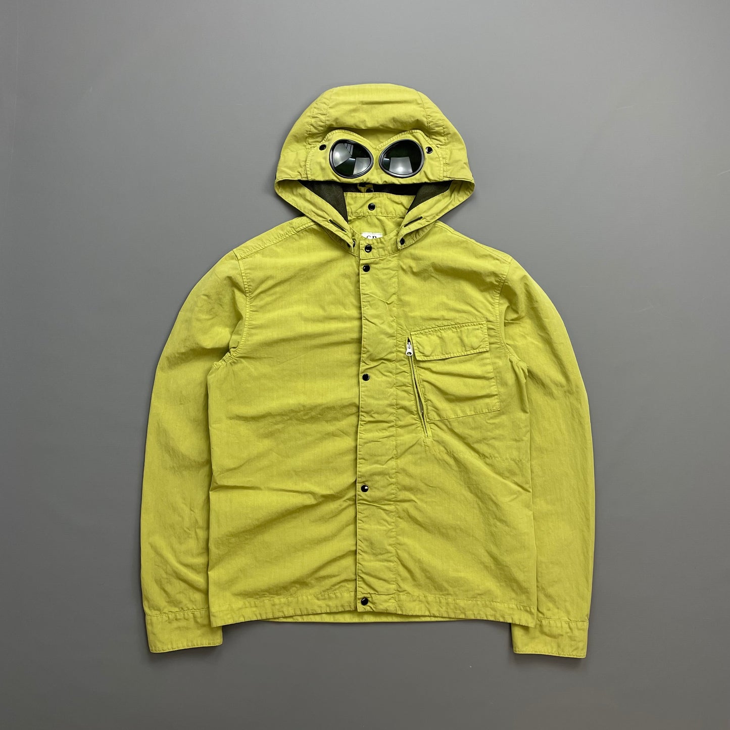 CP Company Green 50 Fili Removable Hood Goggle Jacket