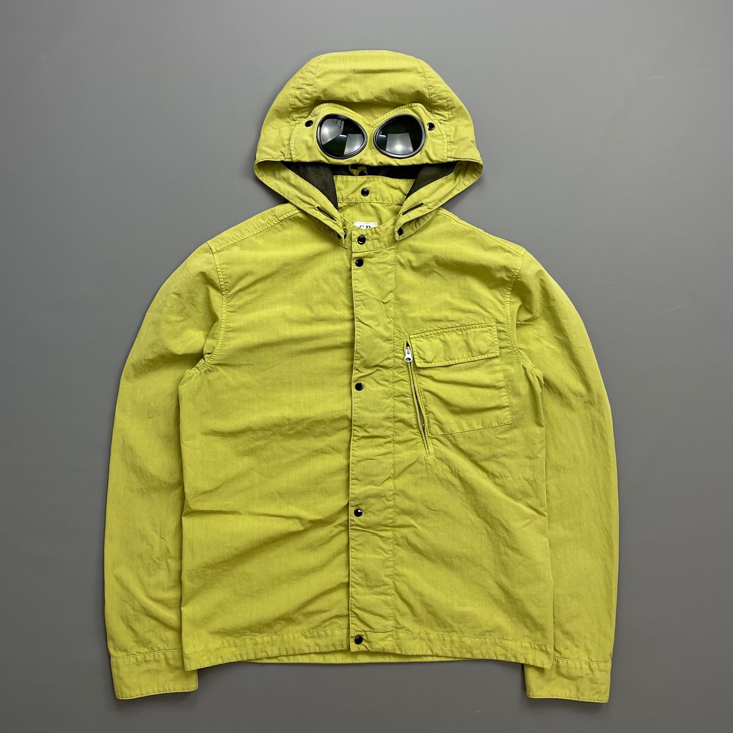 CP Company Green 50 Fili Removable Hood Goggle Jacket