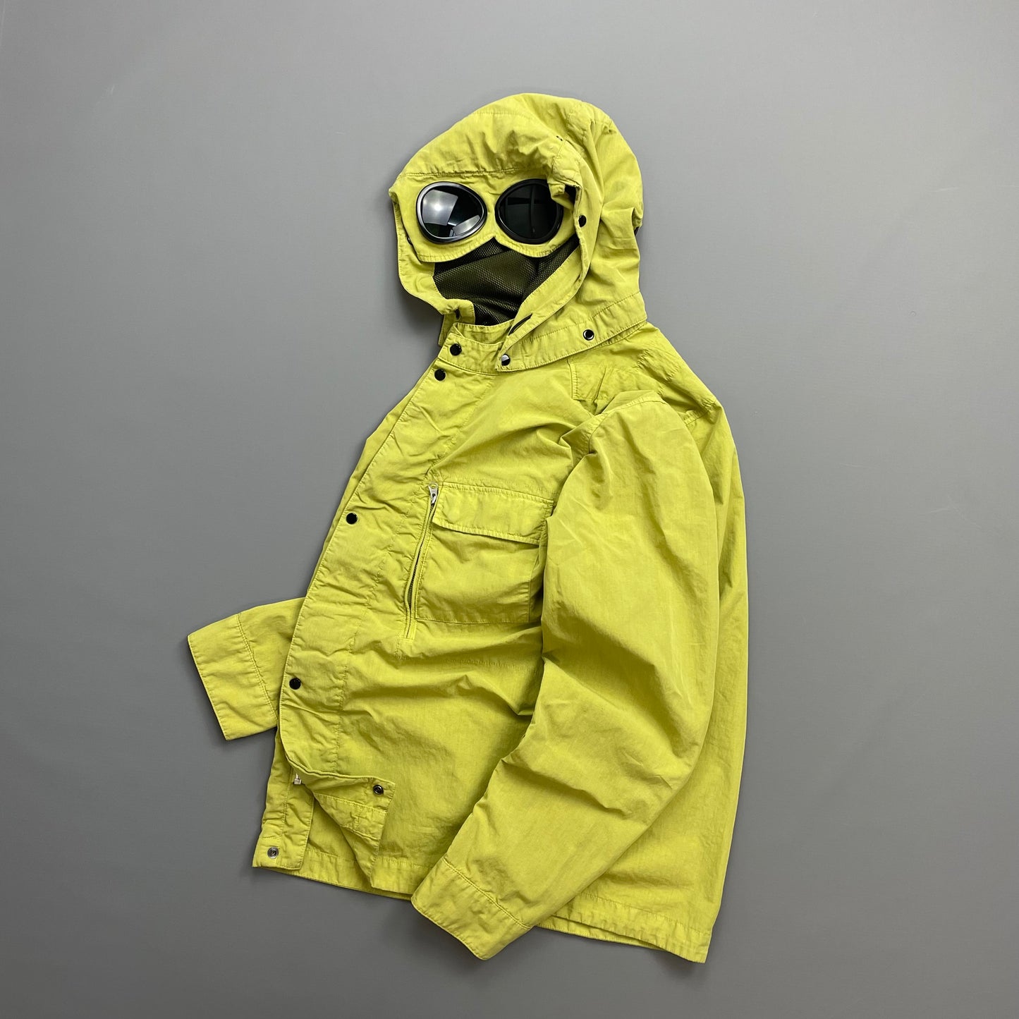 CP Company Green 50 Fili Removable Hood Goggle Jacket
