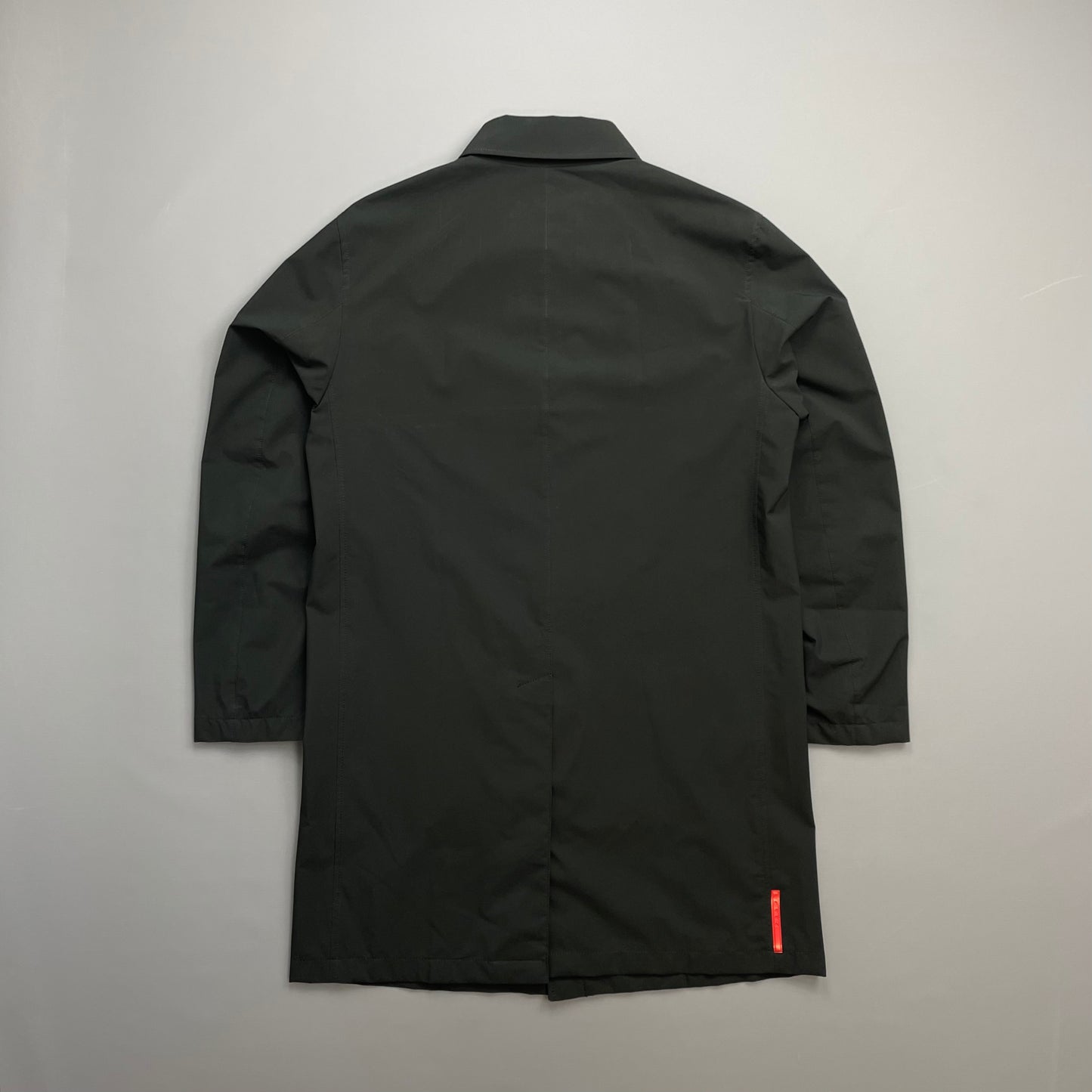 Prada Sport Black 2006 Waterproof Lightweight Trench Coat