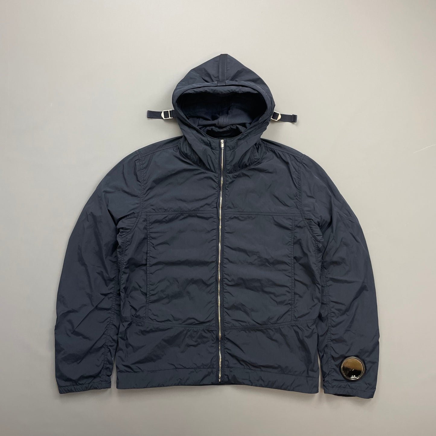 C.P. Company Navy AW09 Watchviewer Cotton-Lined Hooded Nylon Jacket