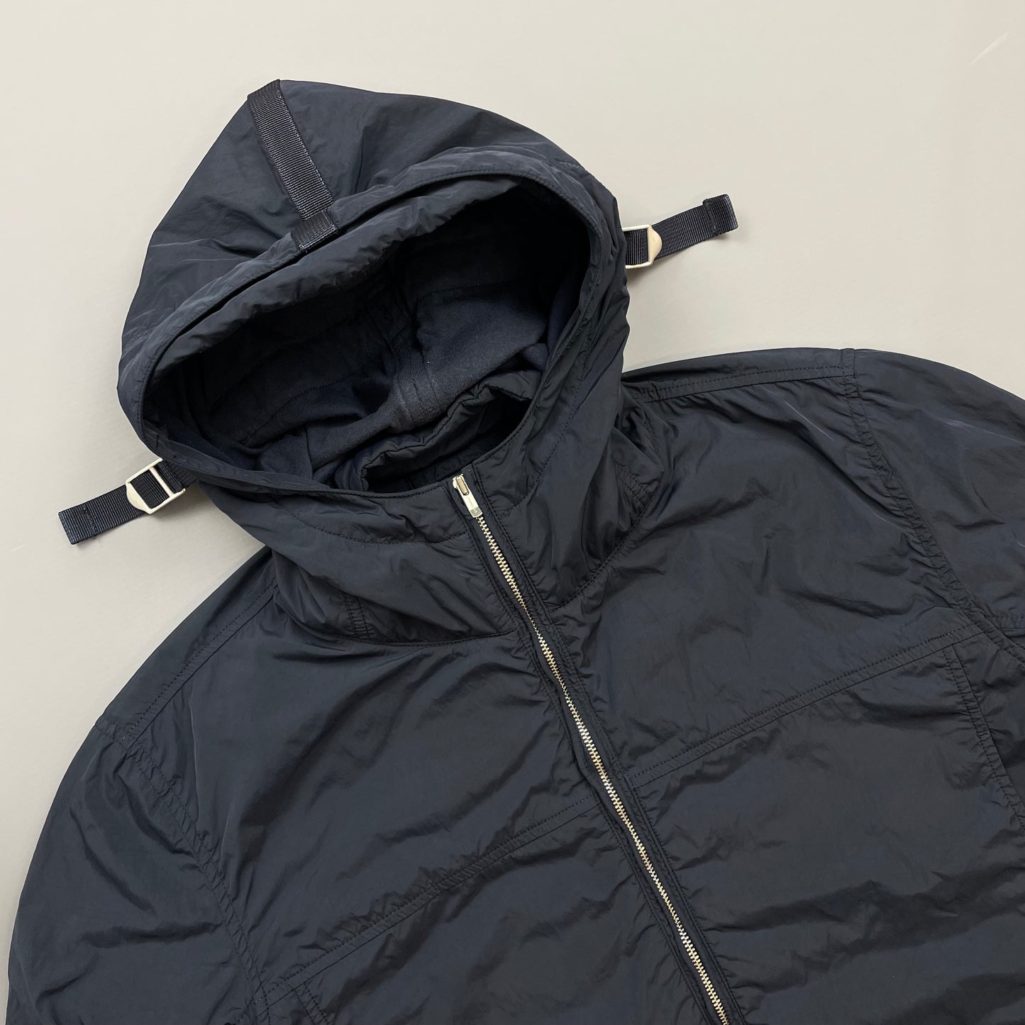 C.P. Company Navy AW09 Watchviewer Cotton-Lined Hooded Nylon Jacket