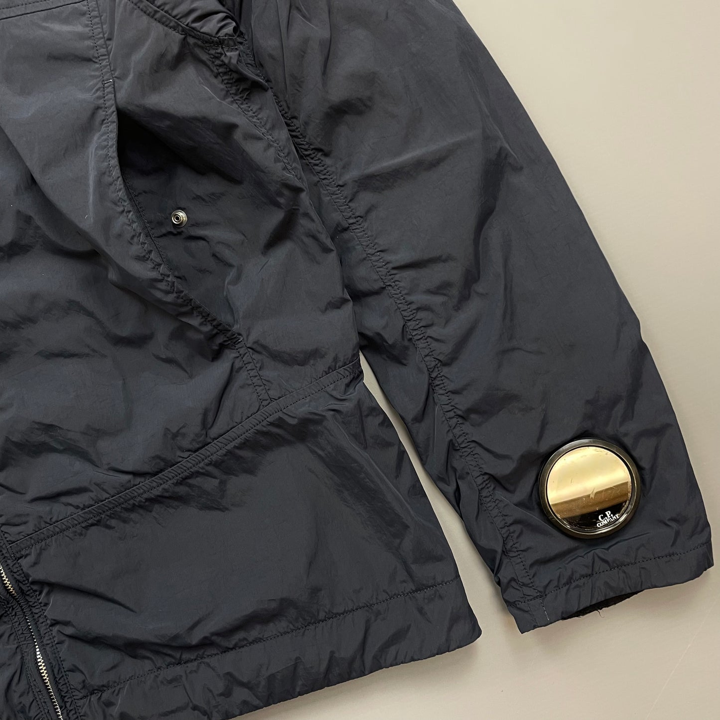 C.P. Company Navy AW09 Watchviewer Cotton-Lined Hooded Nylon Jacket