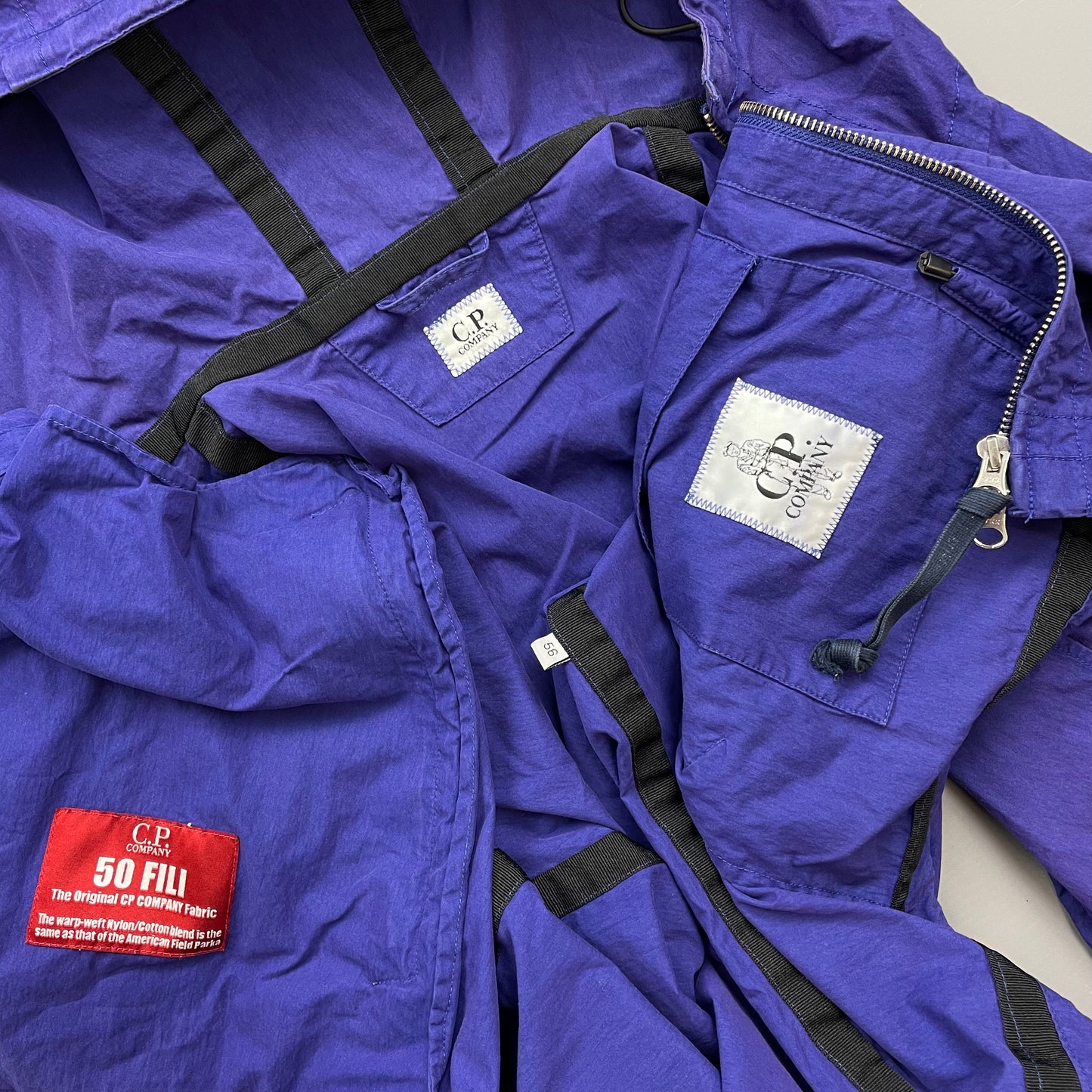 C.P. Company Purple 50 Fili Lightweight Hooded Lens Jacket