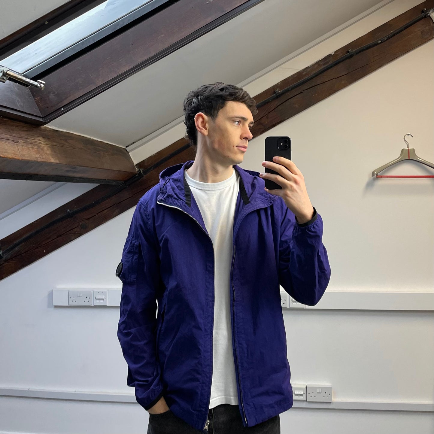 C.P. Company Purple 50 Fili Lightweight Hooded Lens Jacket