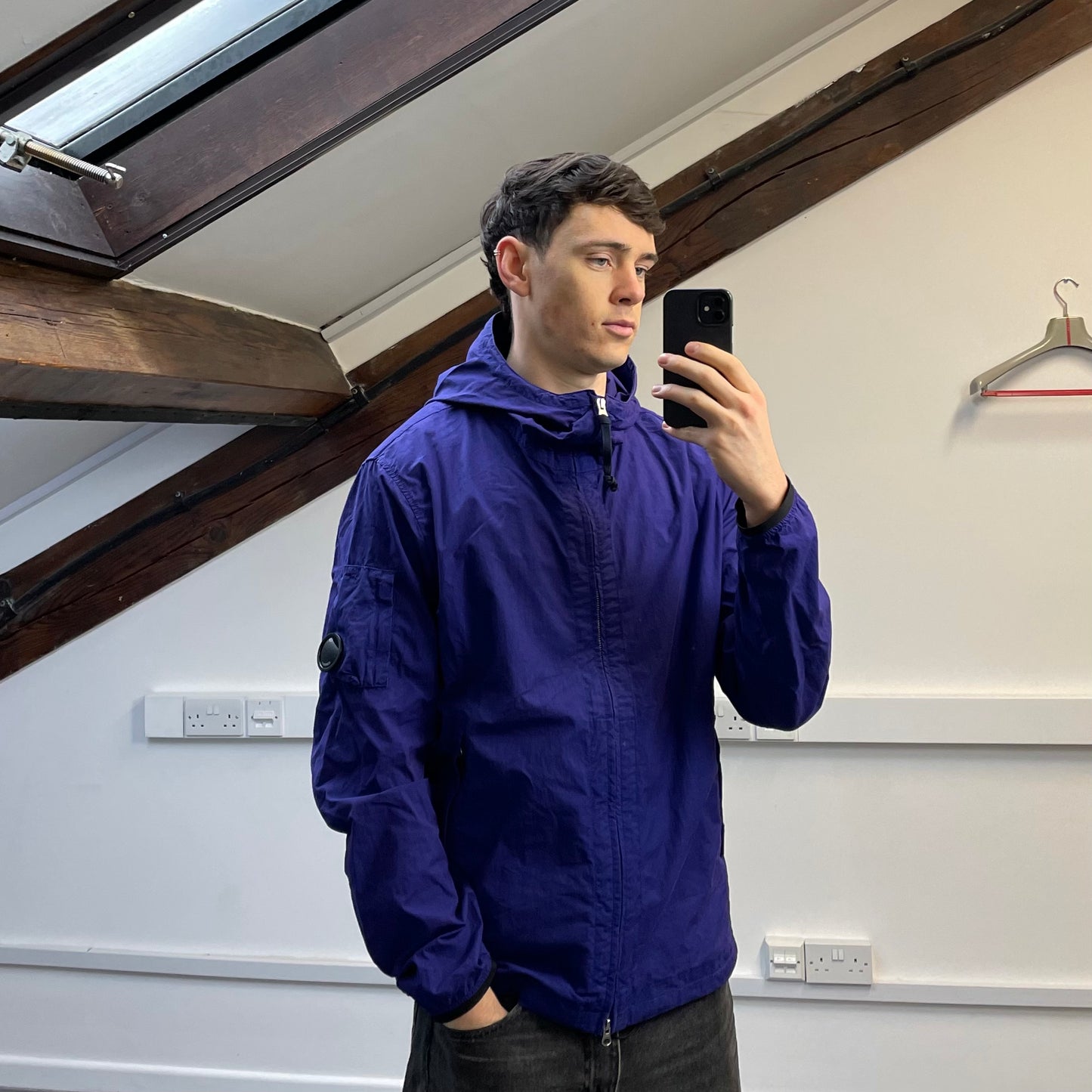 C.P. Company Purple 50 Fili Lightweight Hooded Lens Jacket