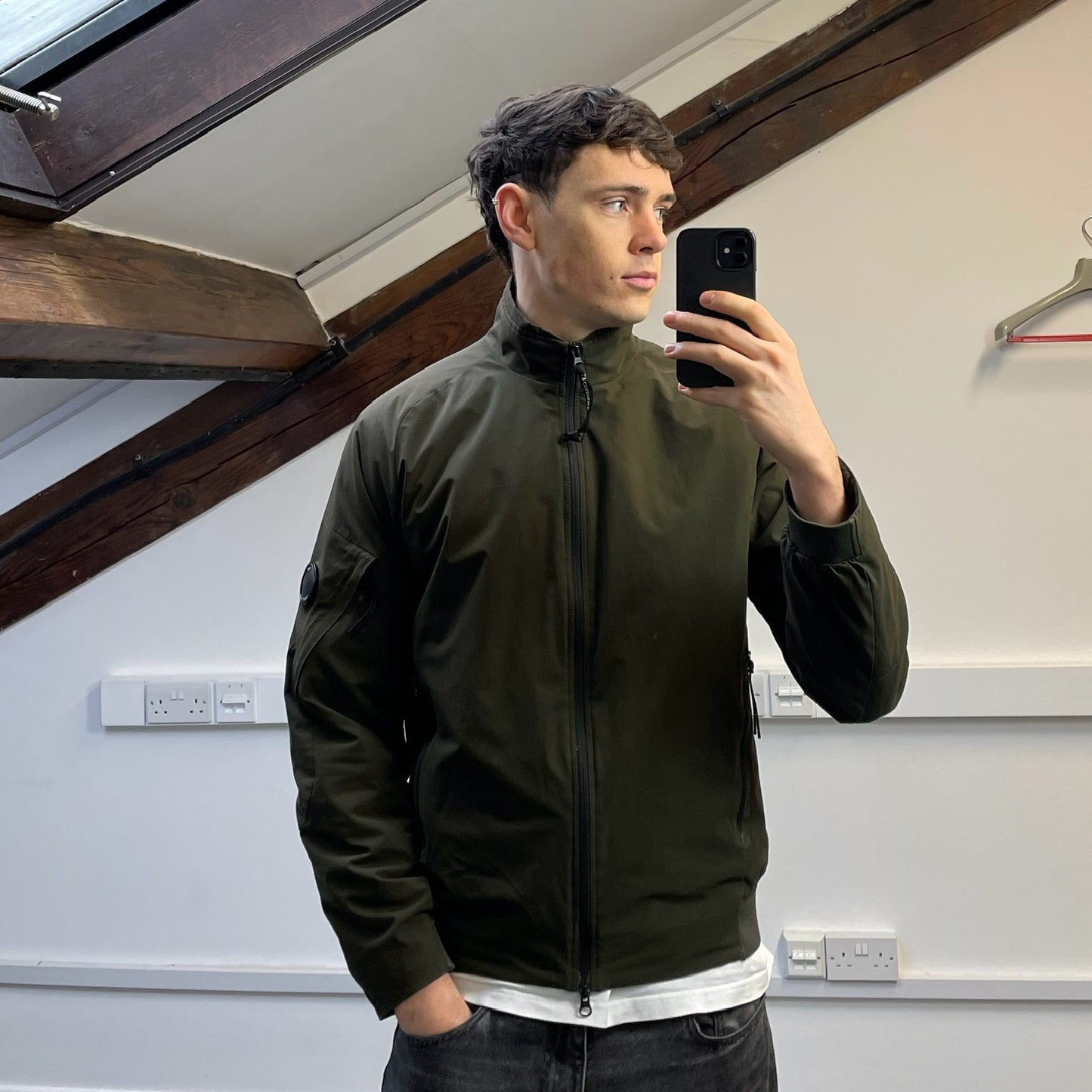 C.P. Company Khaki Pro-Tek Padded Bomber Jacket