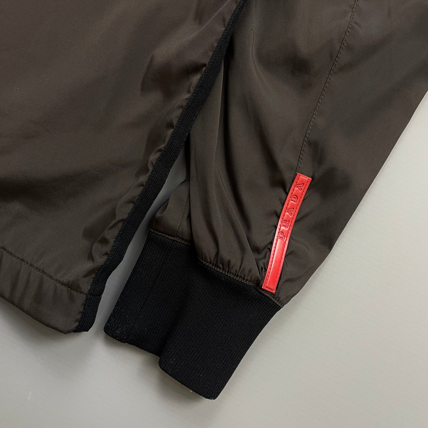 Prada Sport Khaki FW00 Nylon Overshirt Coach Jacket