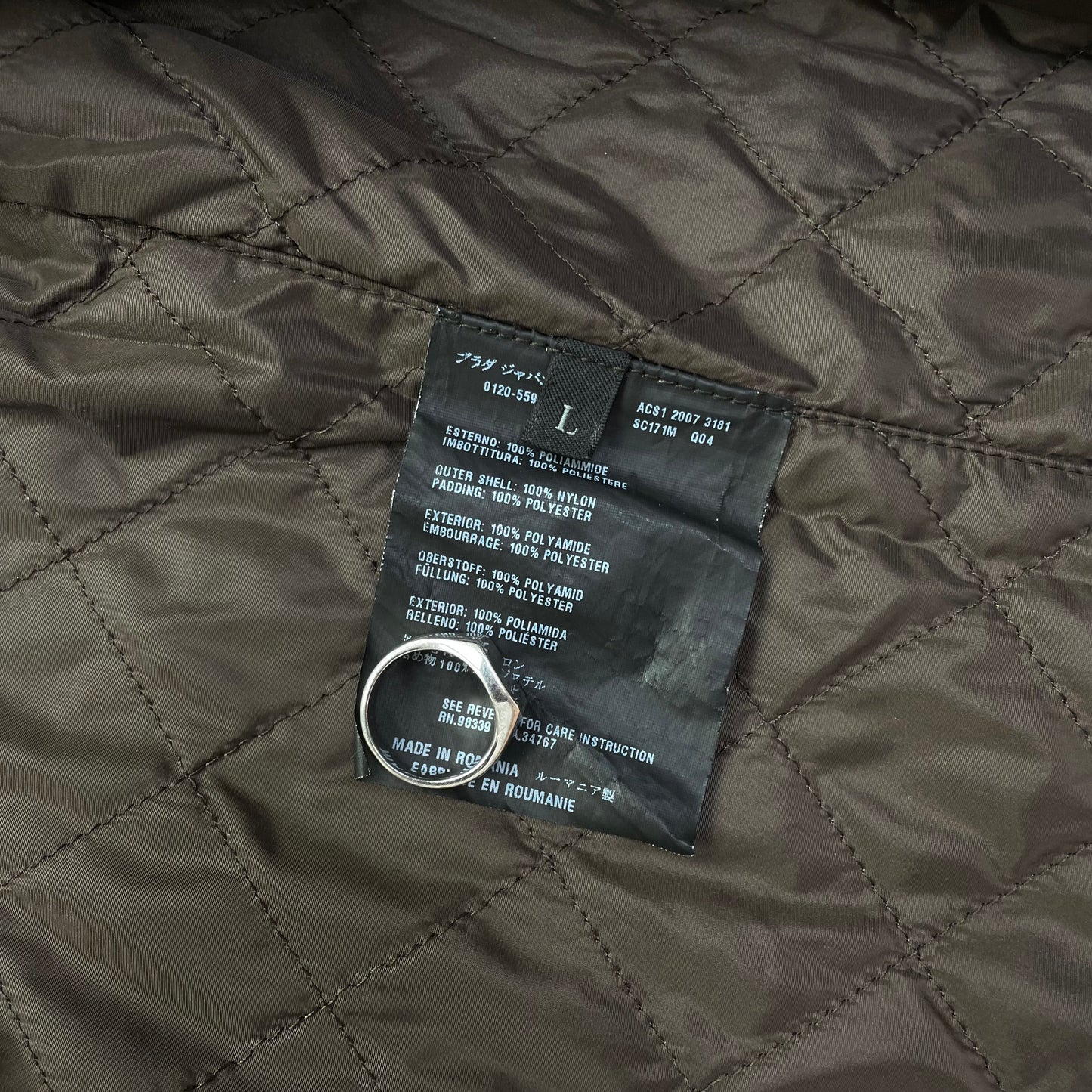 Prada Linea Rossa 2007 Dark Brown Nylon Gilet