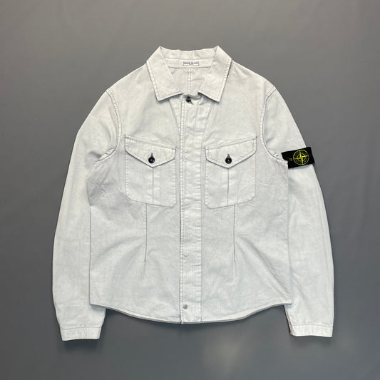 Stone Island SS07 Vintage White Spalmatura Overshirt Jacket