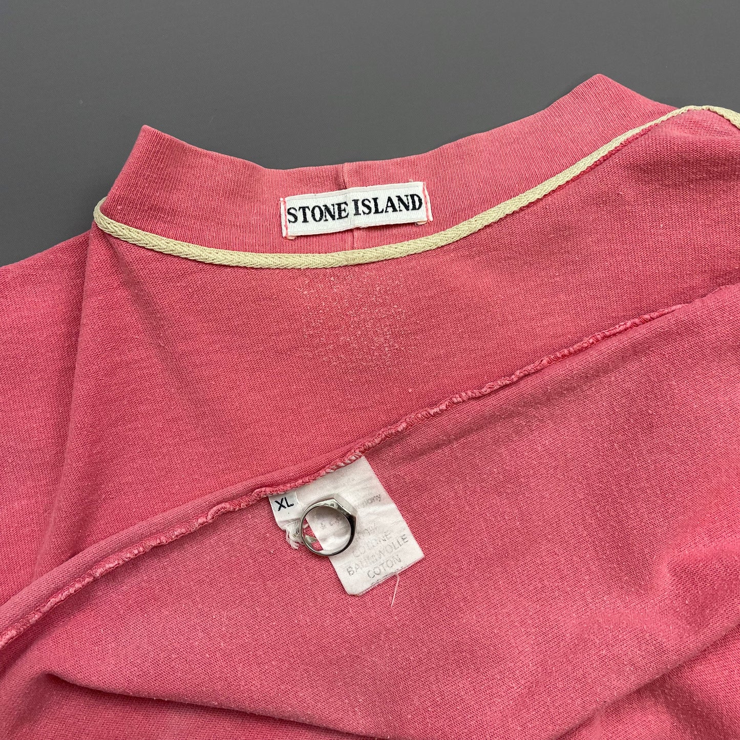 Stone Island Pink 80s Pocket Spellout Tee