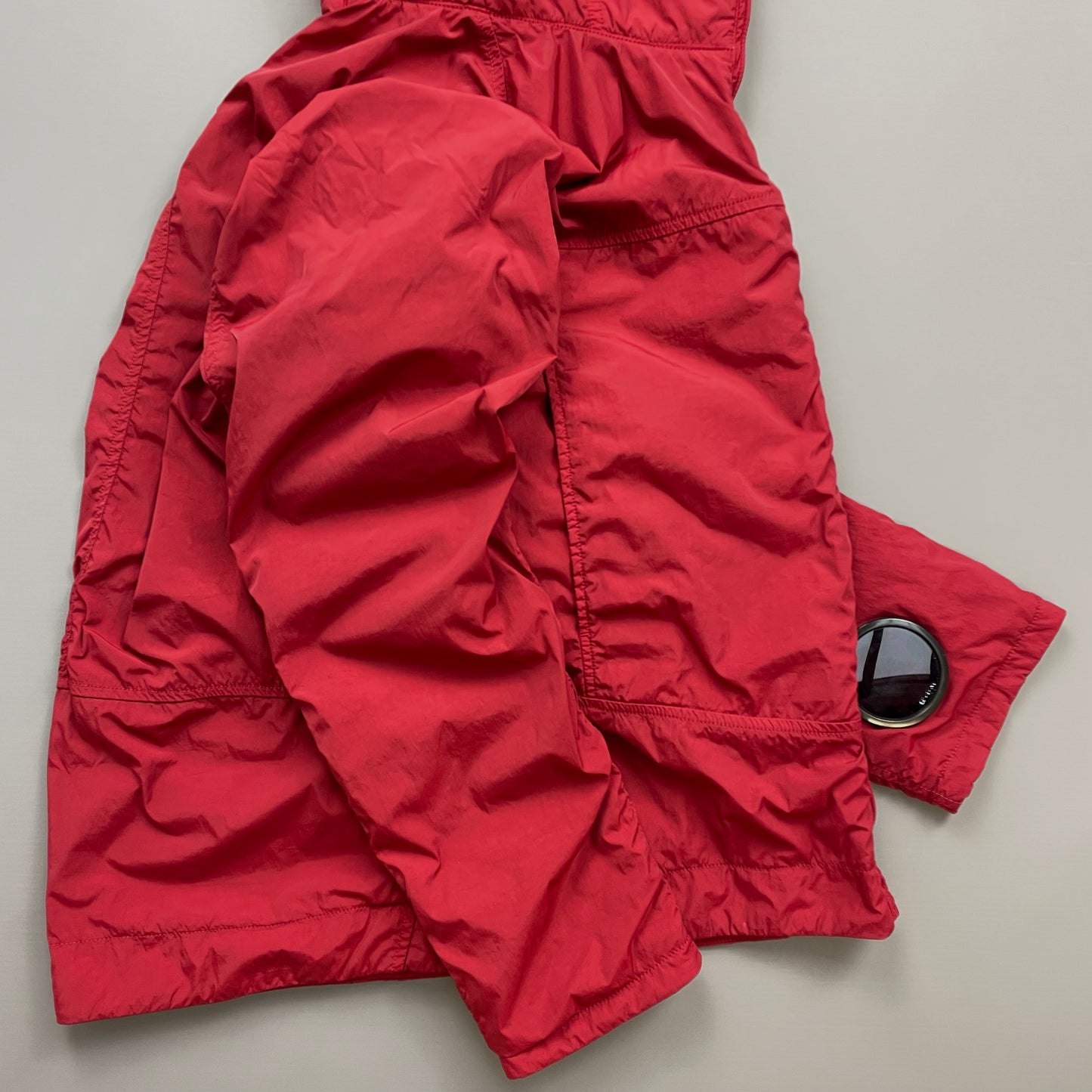 C.P. Company Red AW09 Watchviewer Cotton-Lined Hooded Nylon Jacket