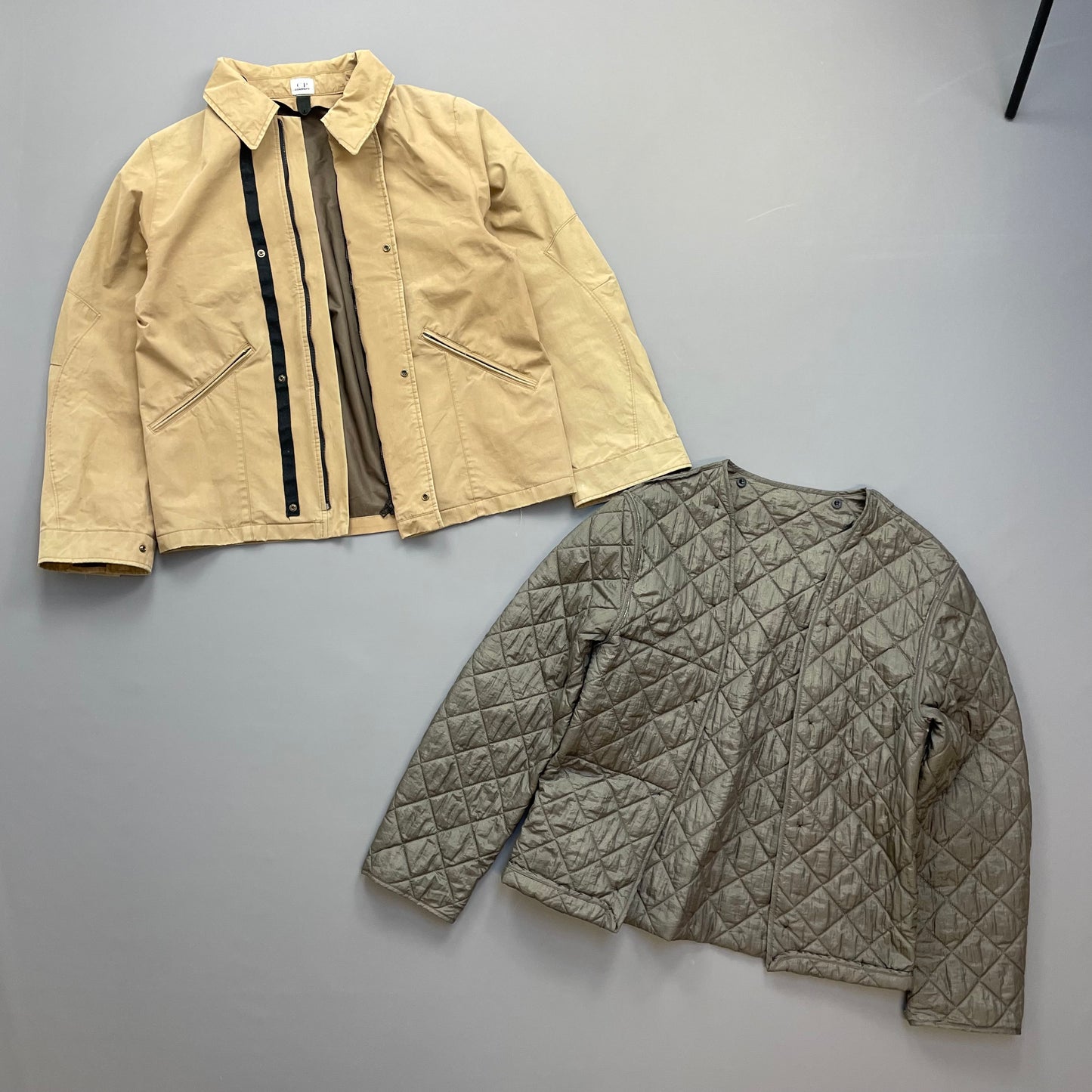 C.P. Company Tan AW02 Nylon Removable Liner Coach Jacket