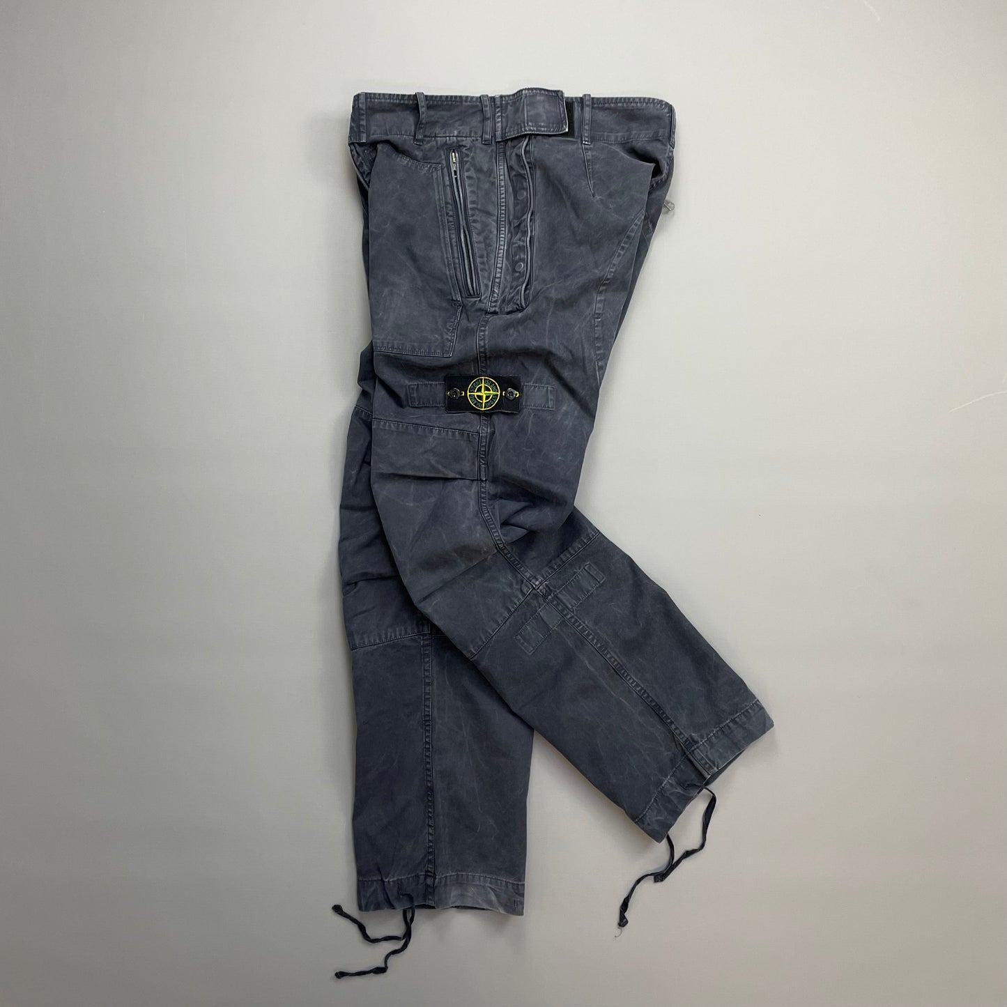 Stone Island Navy 00s Technical Cargo Trousers