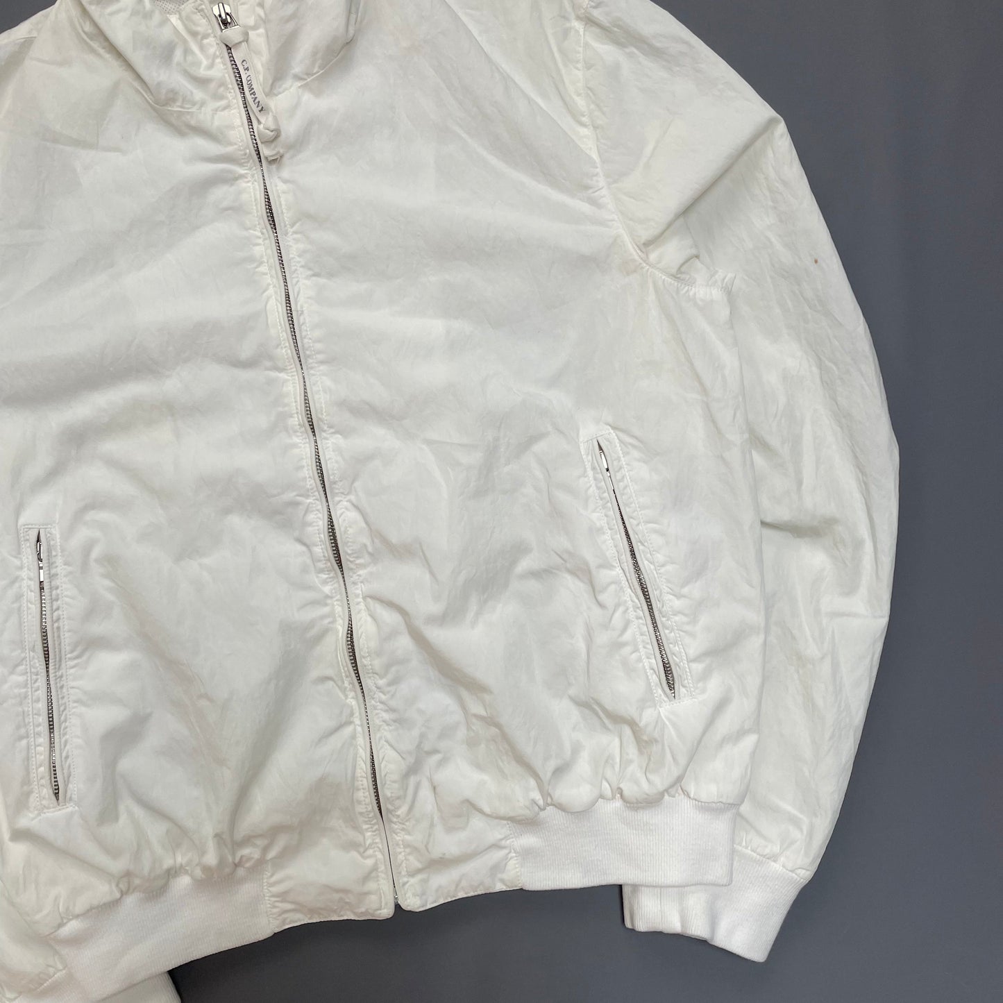C.P. Company White Shell Bomber Jacket SS04