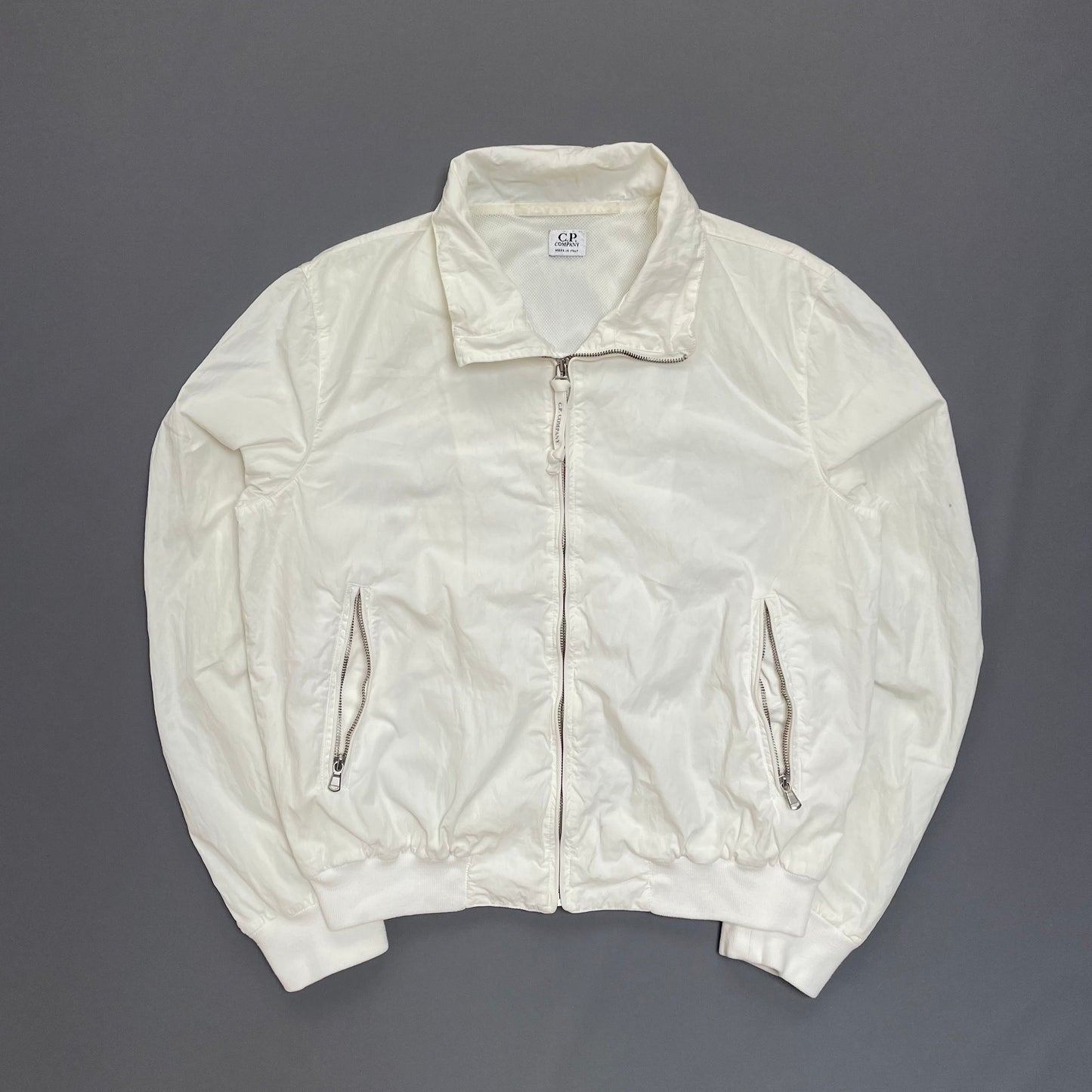 C.P. Company White Shell Bomber Jacket SS04