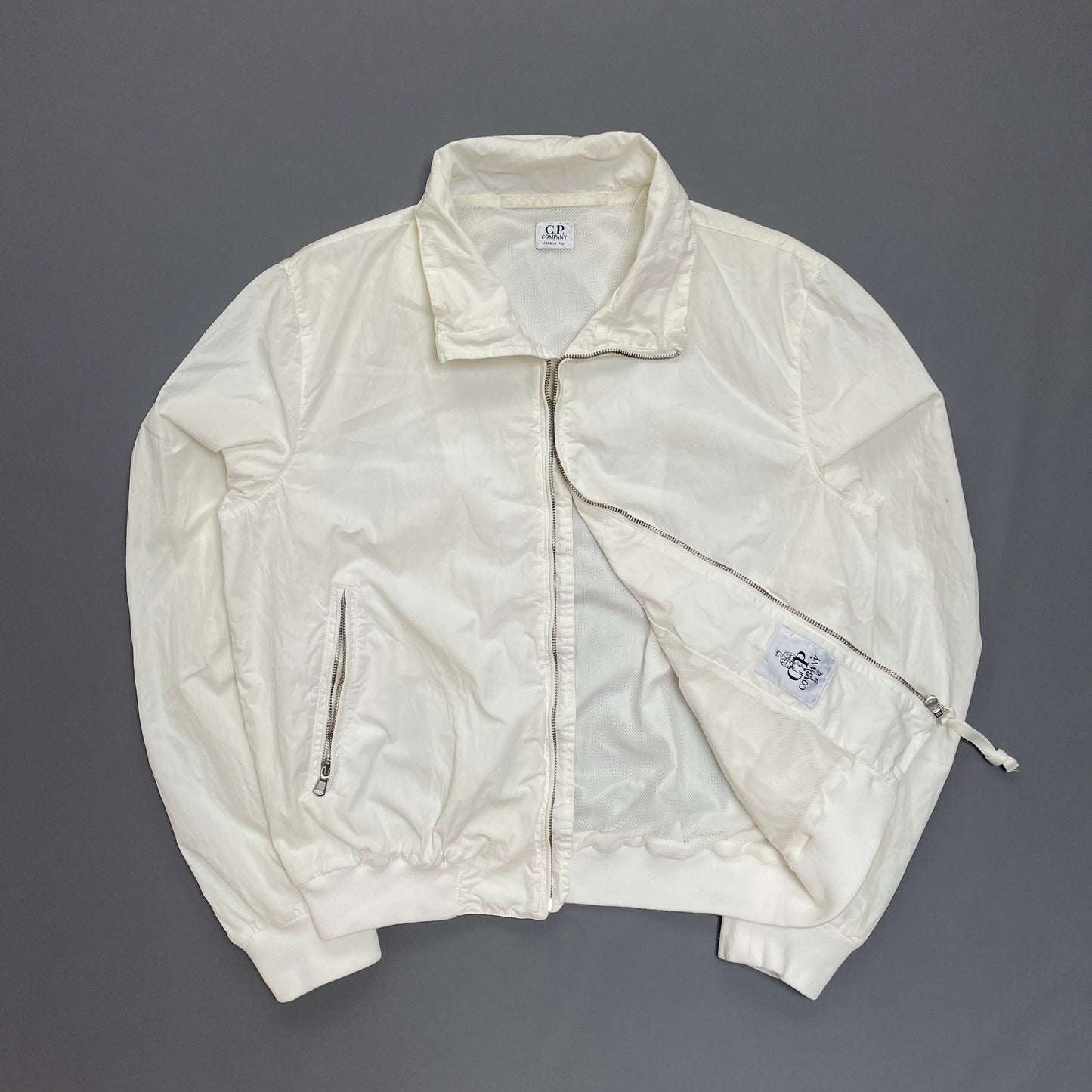 C.P. Company White Shell Bomber Jacket SS04