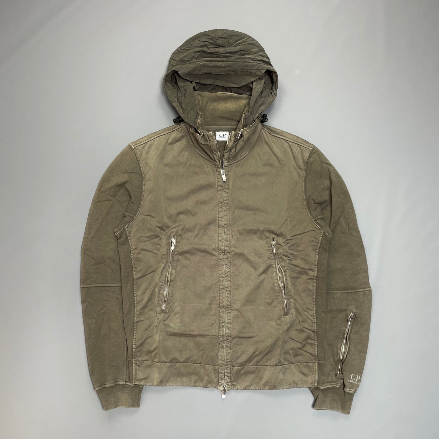 C.P. Company Brown Cotton Jacket w/ Concealed Hood SS07