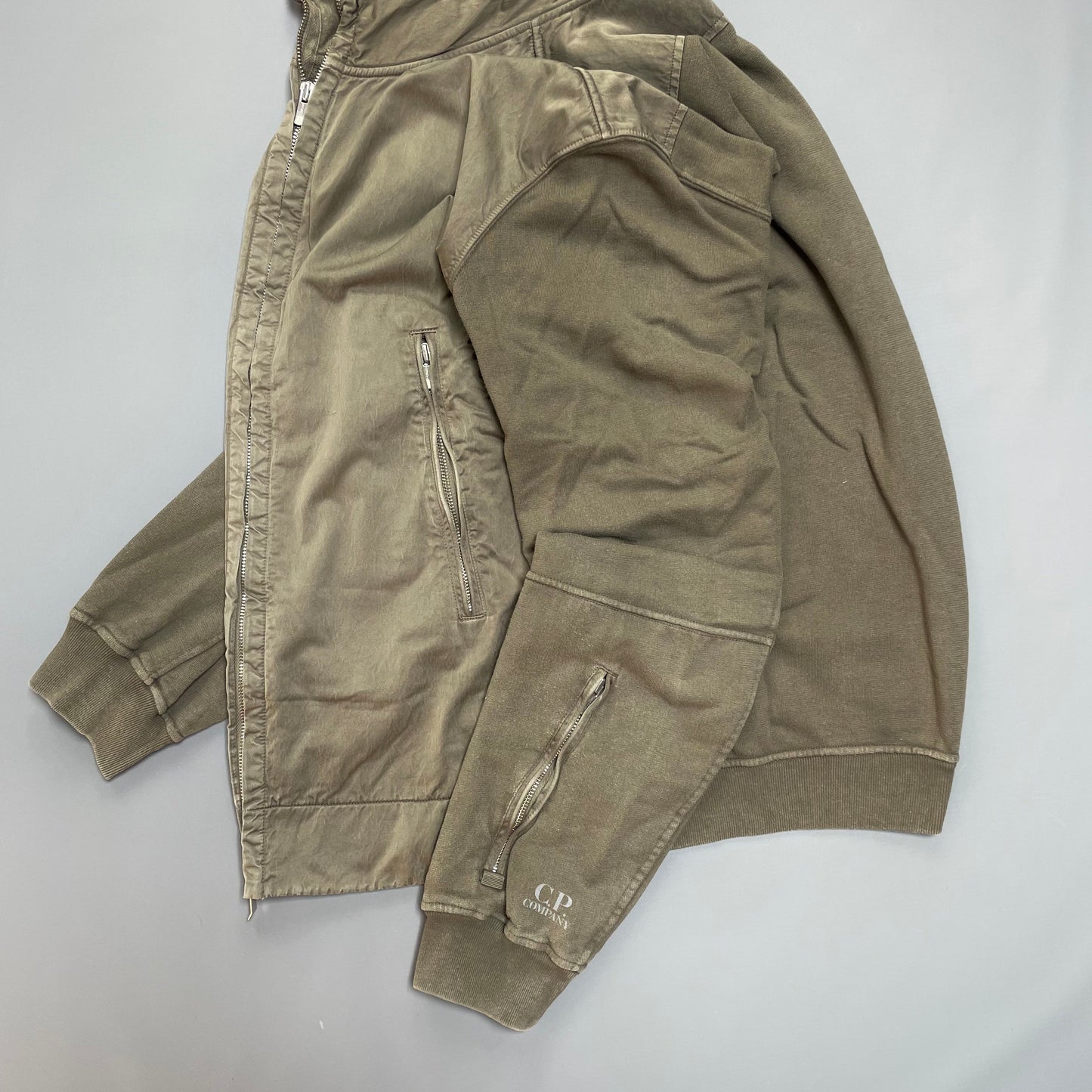 C.P. Company Brown Cotton Jacket w/ Concealed Hood SS07