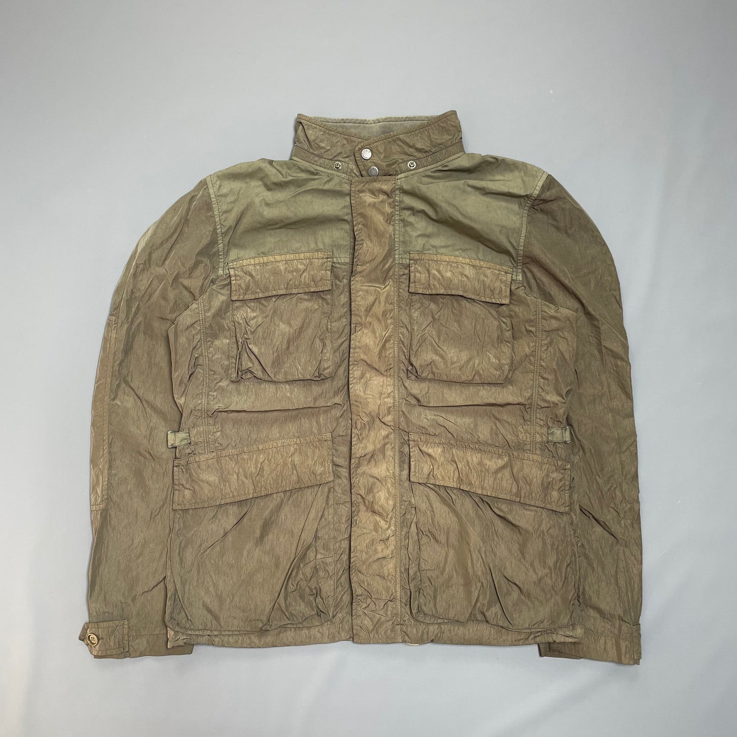 C.P. Company Brown Nylon Hooded Jacket