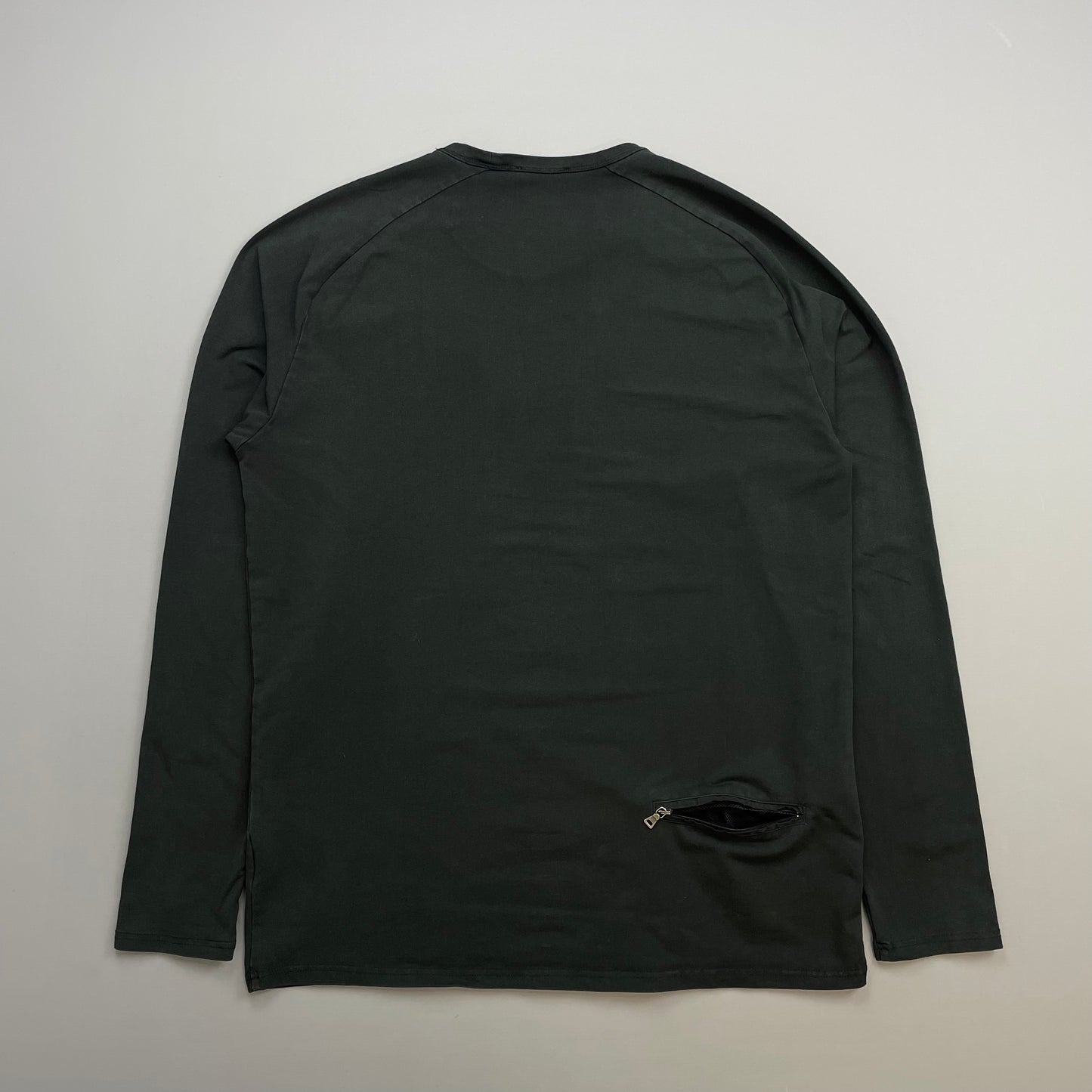 Prada Sport Black 00s Long Sleeve Rear Pocket Elastane T-Shirt