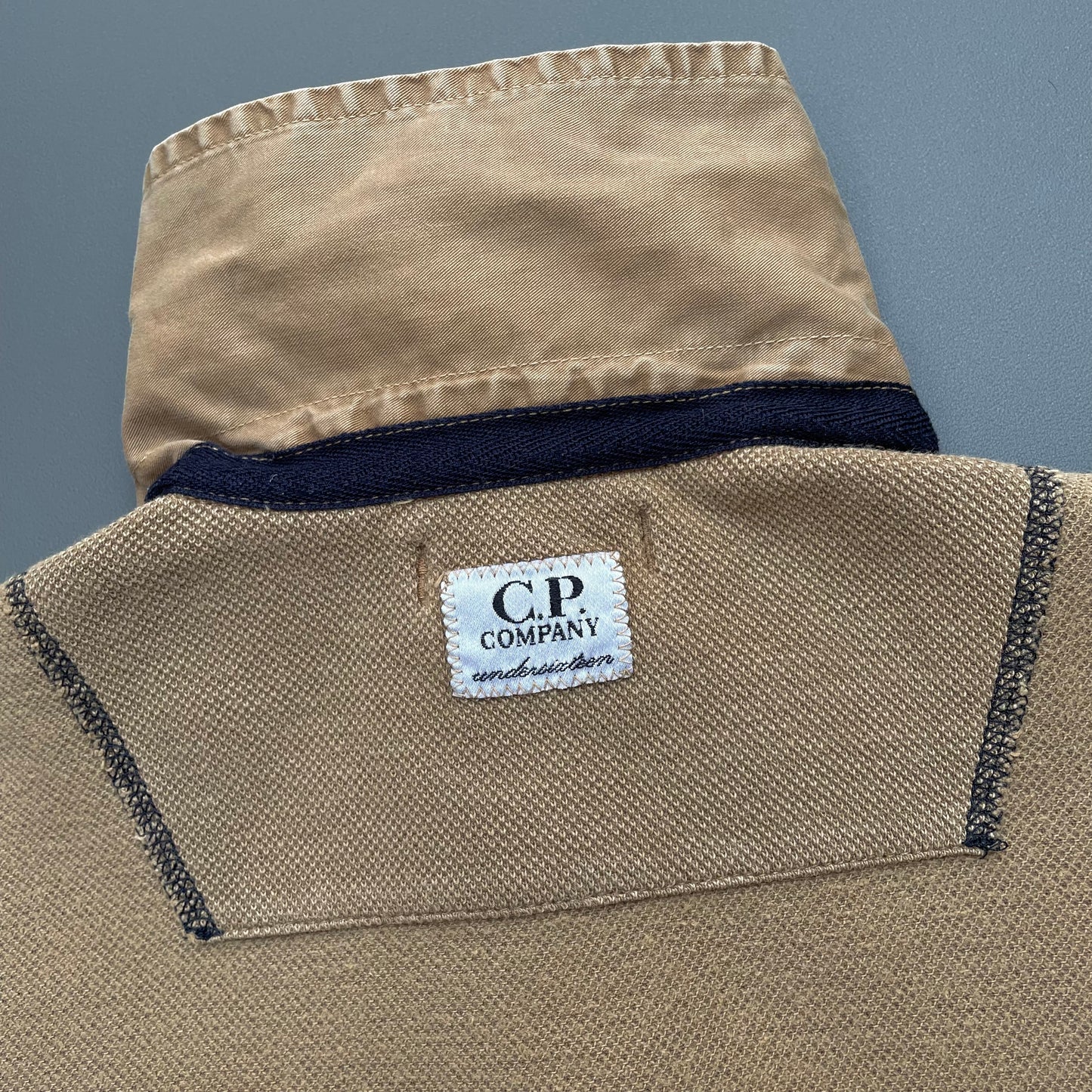 C.P. Company Light Brown Rugby Polo Jumper (Undersixteens)