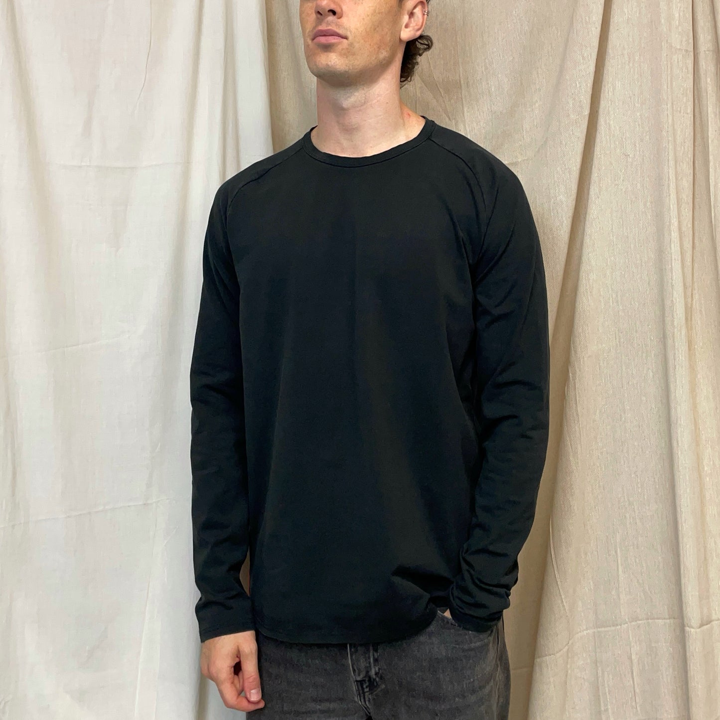 Prada Sport Black 00s Long Sleeve Rear Pocket Elastane T-Shirt
