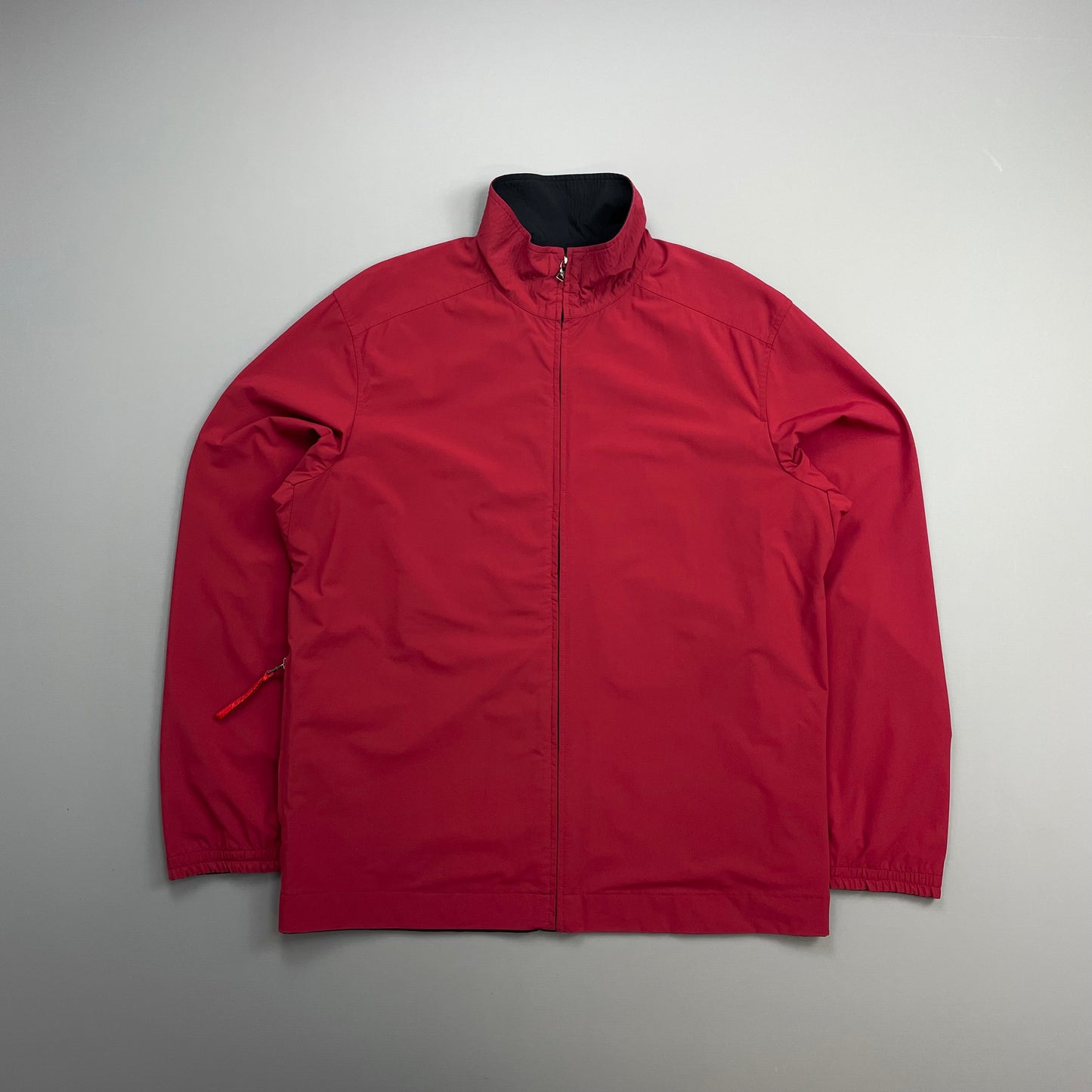 Prada Sport Navy & Red 00s Reversible Nylon Track Windbreaker Jacket