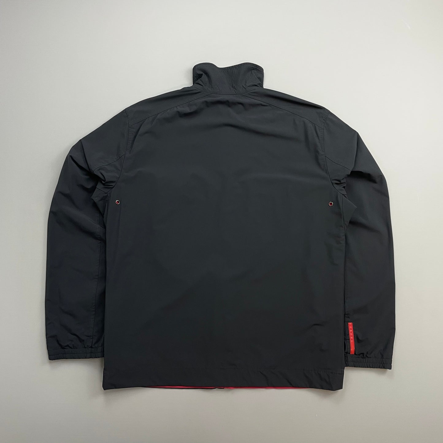 Prada Sport Navy & Red 00s Reversible Nylon Track Windbreaker Jacket