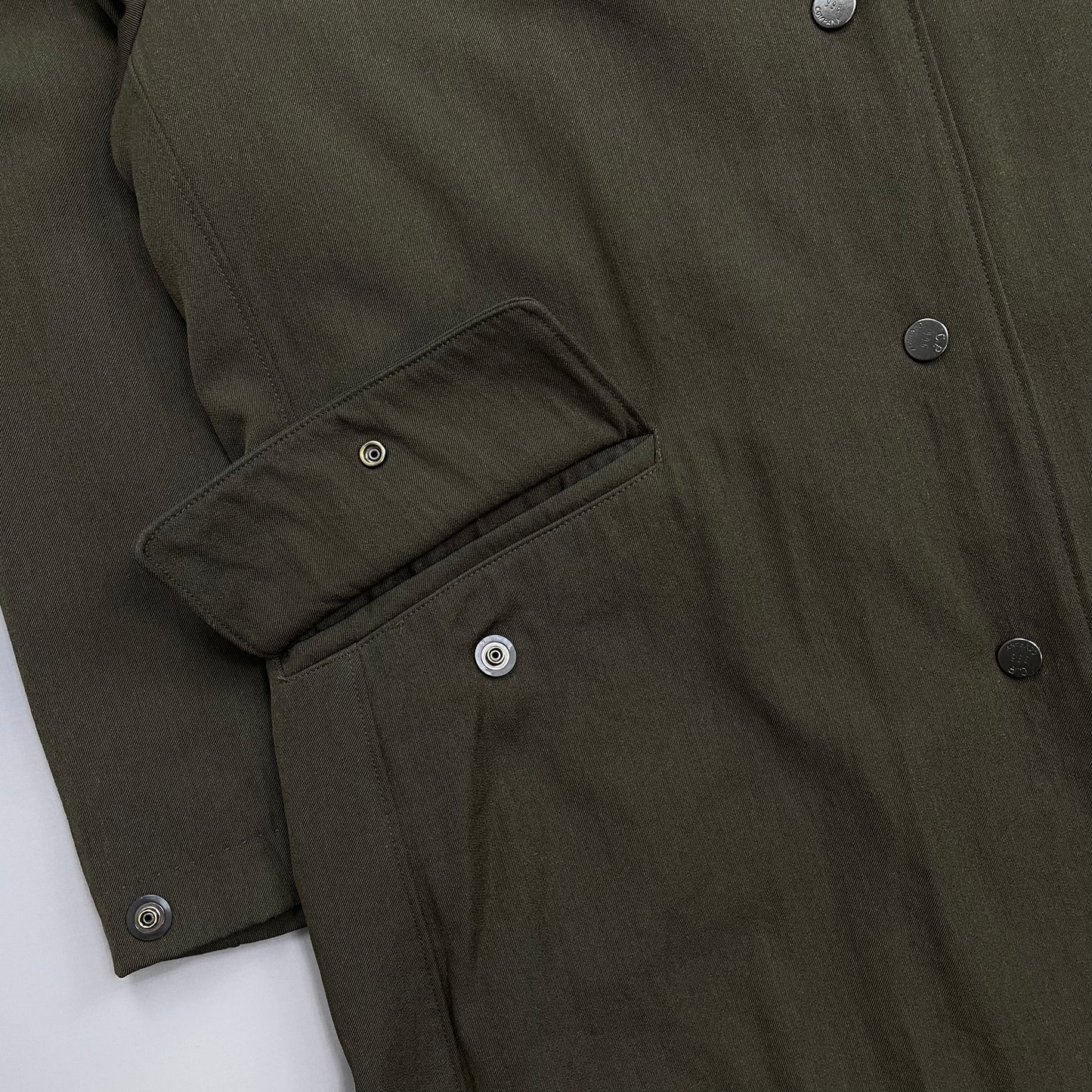 C.P. Company Khaki Green AW96 Wool Blend Trench Coat