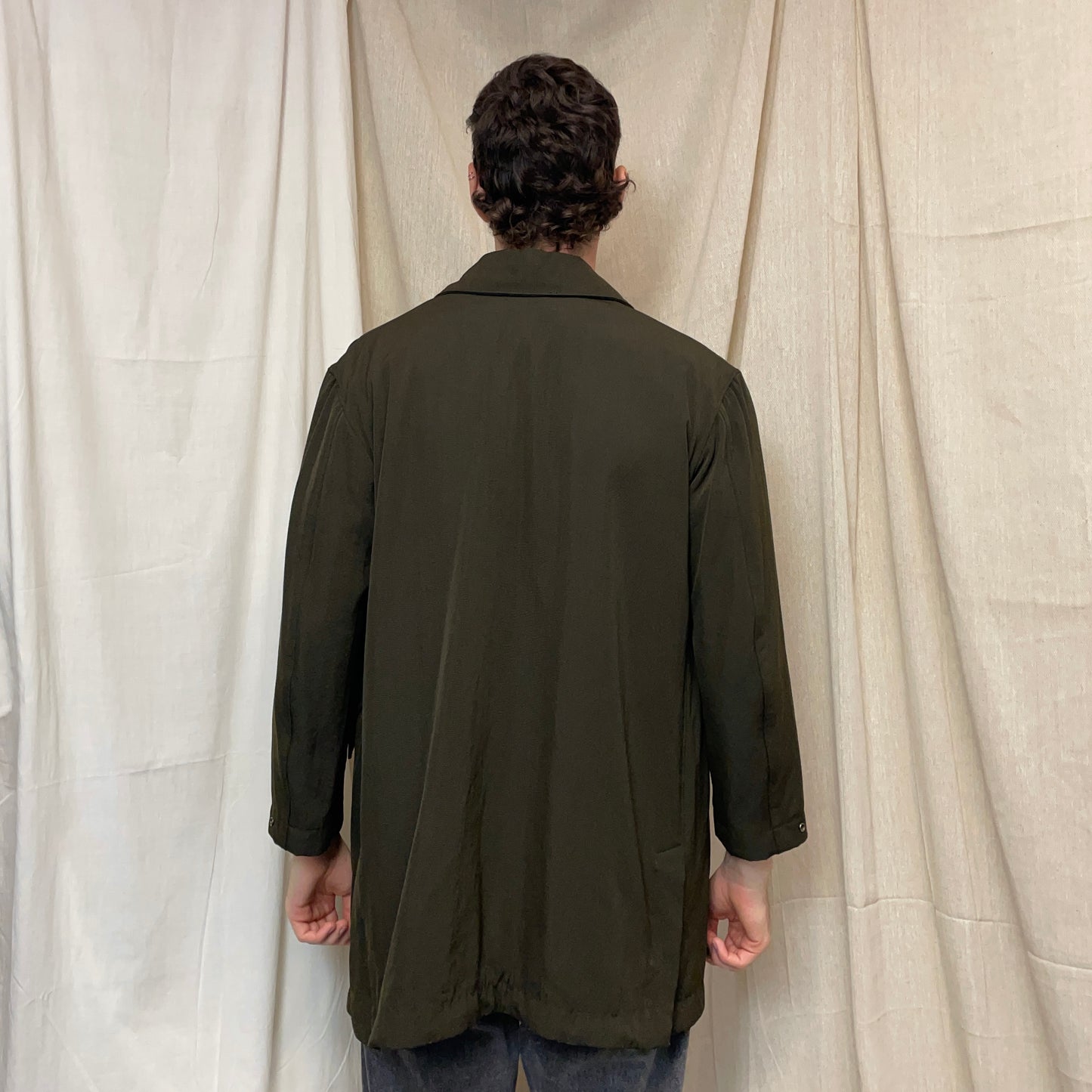 C.P. Company Khaki Green AW96 Wool Blend Trench Coat