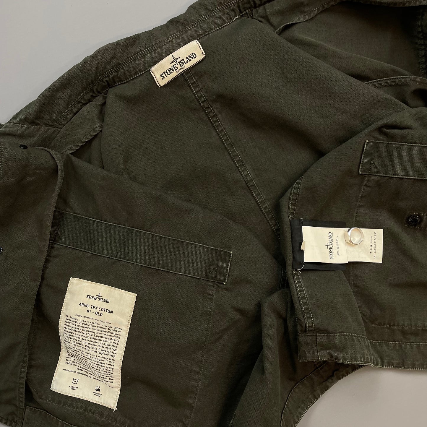 Stone Island Brown SS12 Army Tex Cotton 01 - OLD Field Jacket