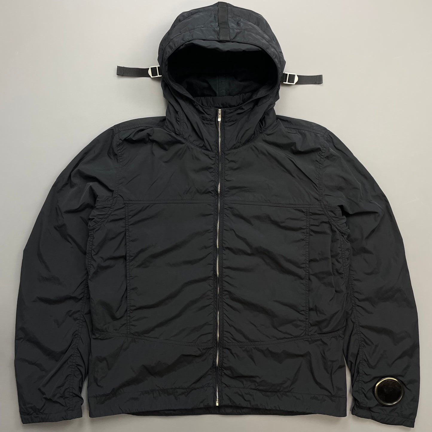 C.P. Company Black AW09 Watchviewer Cotton-Lined Hooded Nylon Jacket