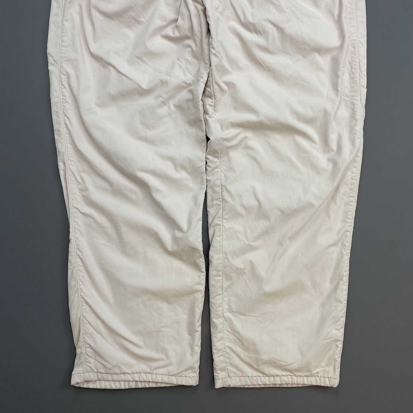C.P. Company White Cream 80s Ideas From Massimo Osti Cotton/Nylon Lined Pleat Trousers