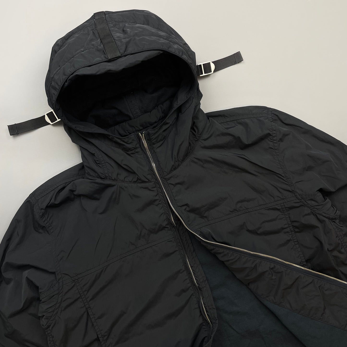 C.P. Company Black AW09 Watchviewer Cotton-Lined Hooded Nylon Jacket