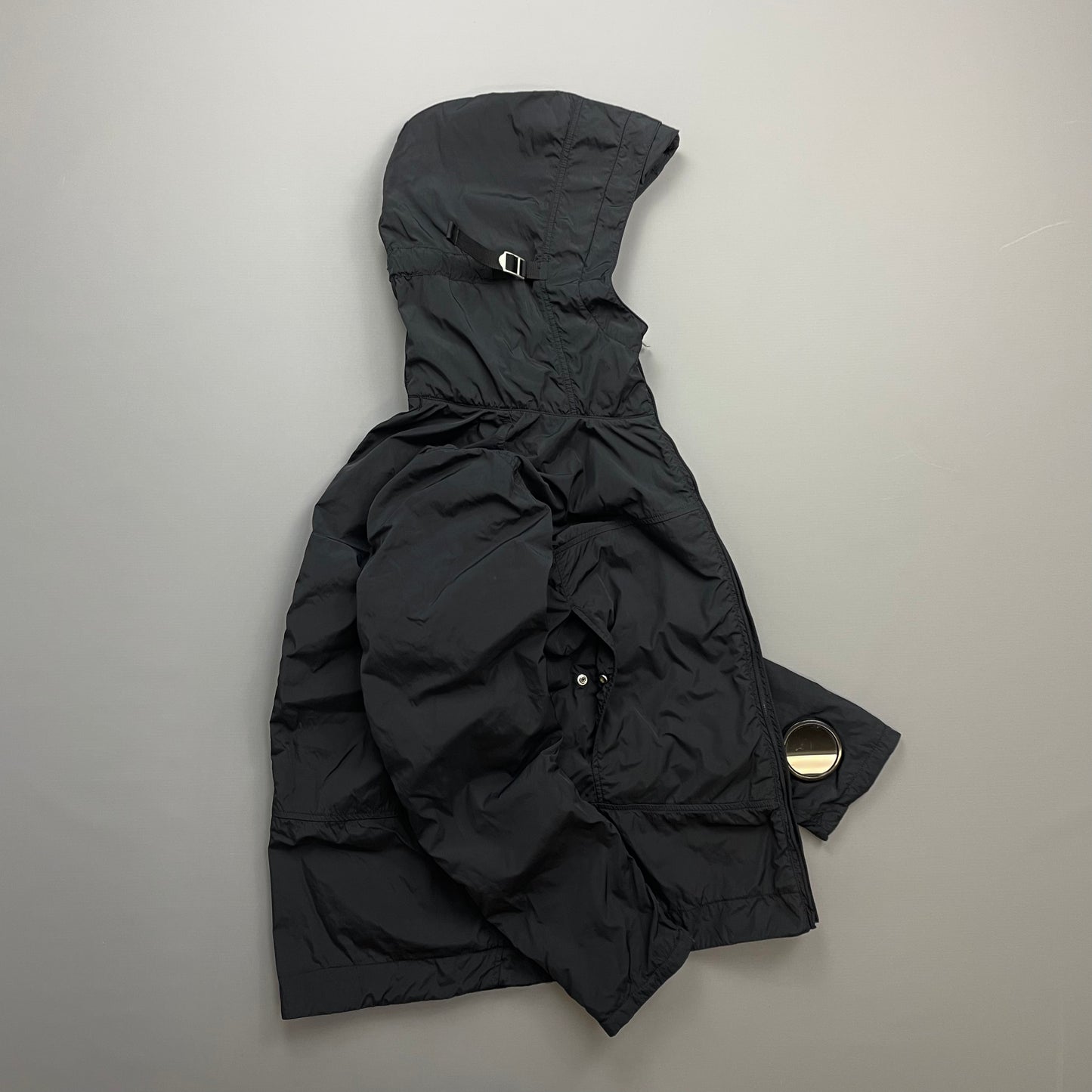 C.P. Company Black AW09 Watchviewer Cotton-Lined Hooded Nylon Jacket